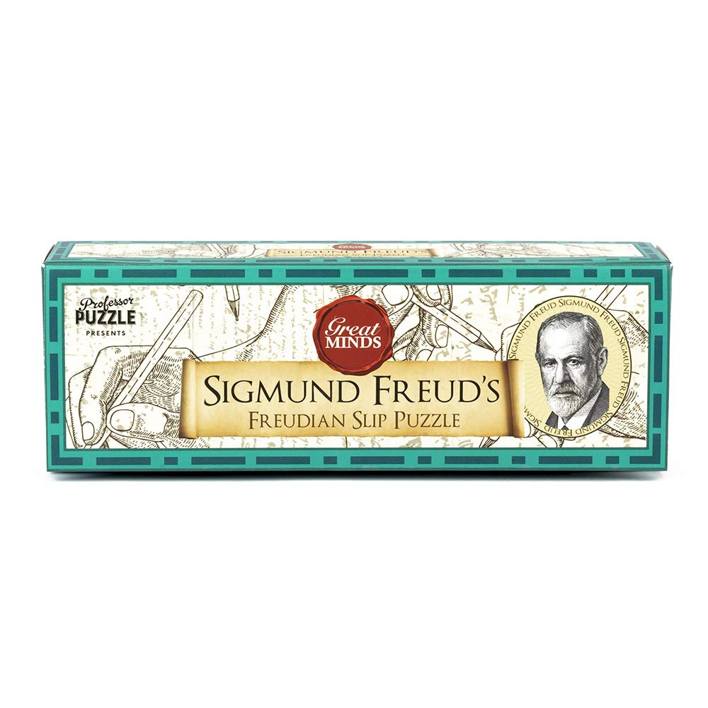 Freudian Slip 3D Wooden Puzzle - Challenging Brain Teaser from Professor Puzzle's Great Minds Collection | Perfect for Family Game Night & Cognitive Skill Development