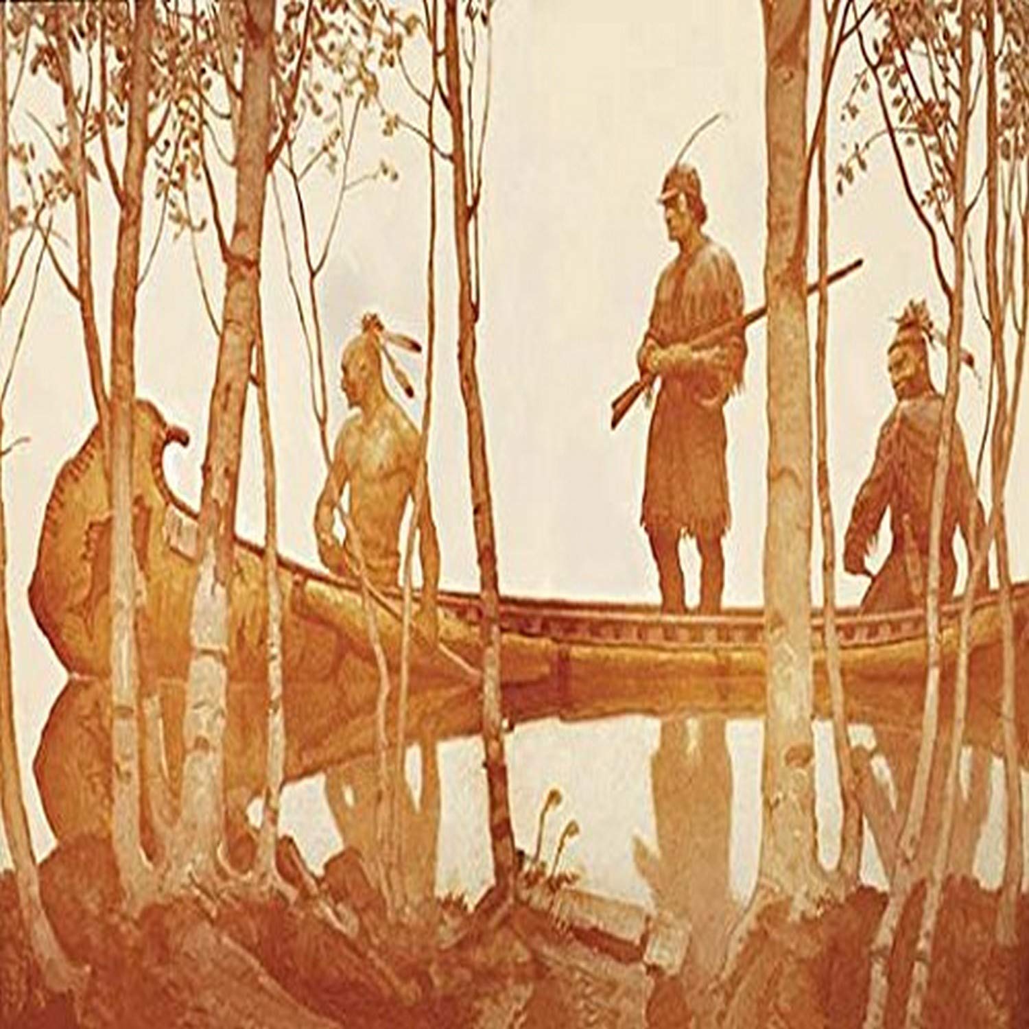 Buyenlarge 'Mohicans' Premium Paper Poster - 20x30 Inches - Native American Art Print for Home & Office Decor