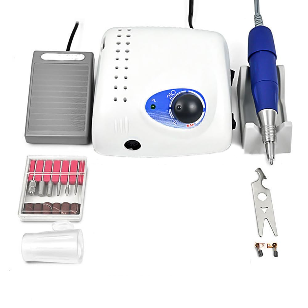 High Precision Strong Micromotor Polisher for Nails - Professional Nail Care Supplies & Manicure Tools - Perfect for Salon, Home Use & DIY Nail Art