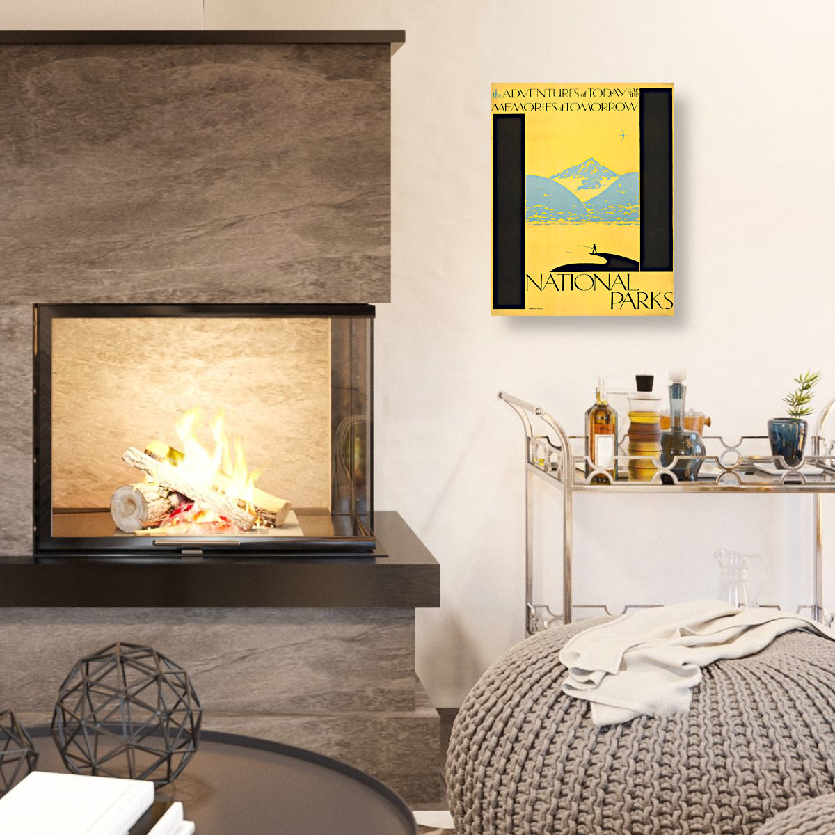The Adventures of Today are the Memories of Tomorrow - Inspirational Canvas Wall Art Print for Home, Office & Gift - Perfect for Living Room, Bedroom Decor & Motivational Spaces