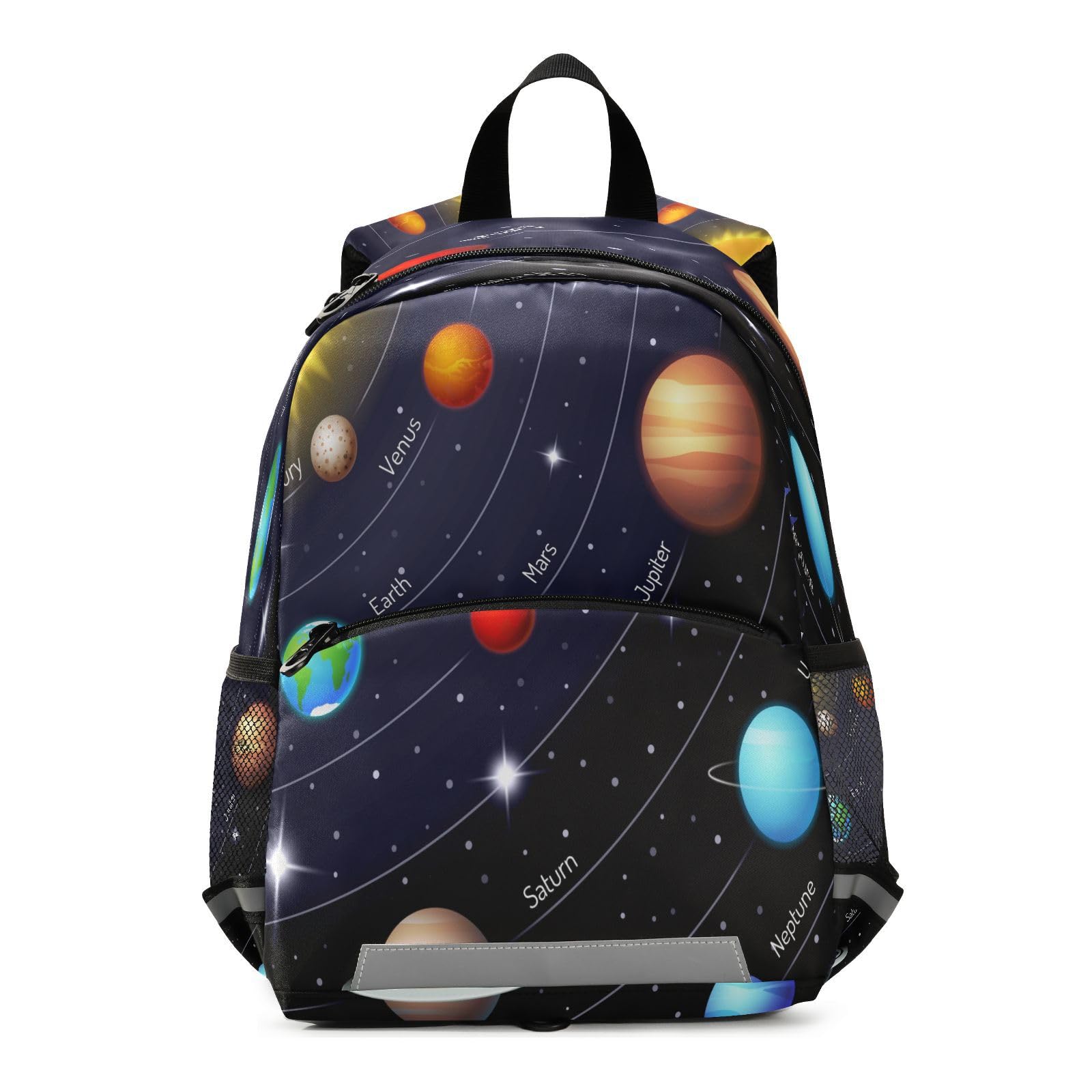 Solar System Planet Backpack for Kids - Boys & Girls Toddler Bookbag with Leash, Preschool & Kindergarten School Bag, Elementary Daypack for Travel, Nursery & Primary Students - Perfect for School, Daycare & Outdoor Adventures