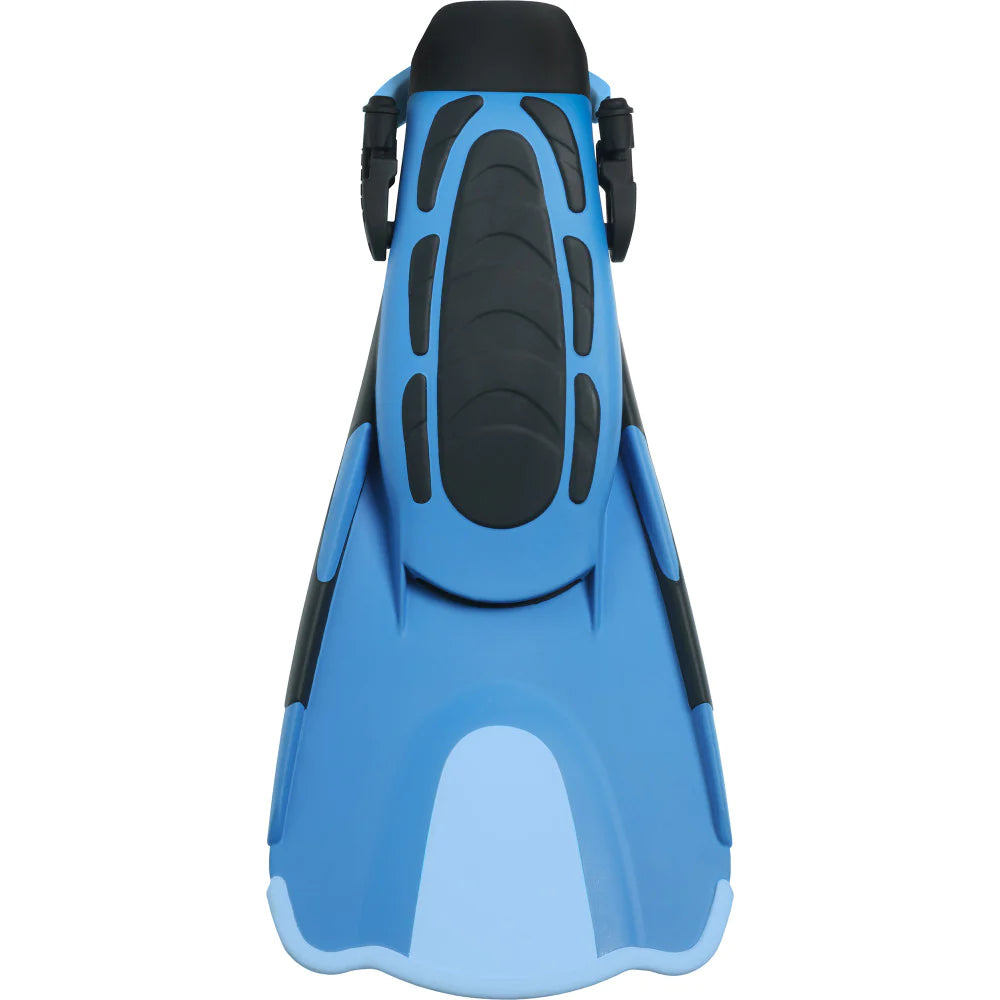 Cressi Maui Short Blue Snorkeling Fins for Men & Women - Lightweight Swim Fins for Snorkeling, Diving & Beach Vacations