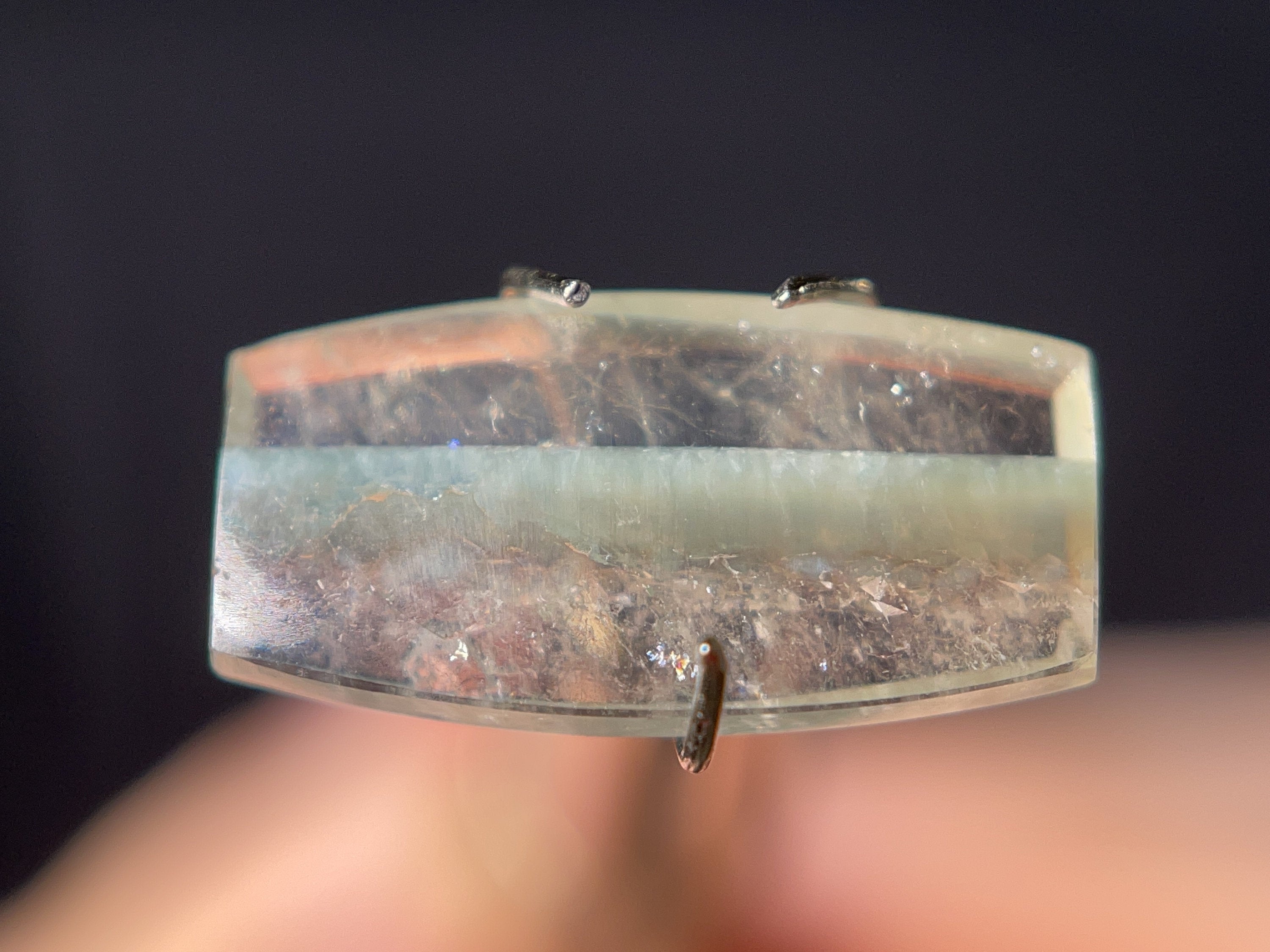 GILALITE Cabochons - Medusa Paraiba Quartz Striped Rectangle Gemstones for Jewelry Making (43816) | DIY Pendants, Earrings & Rings