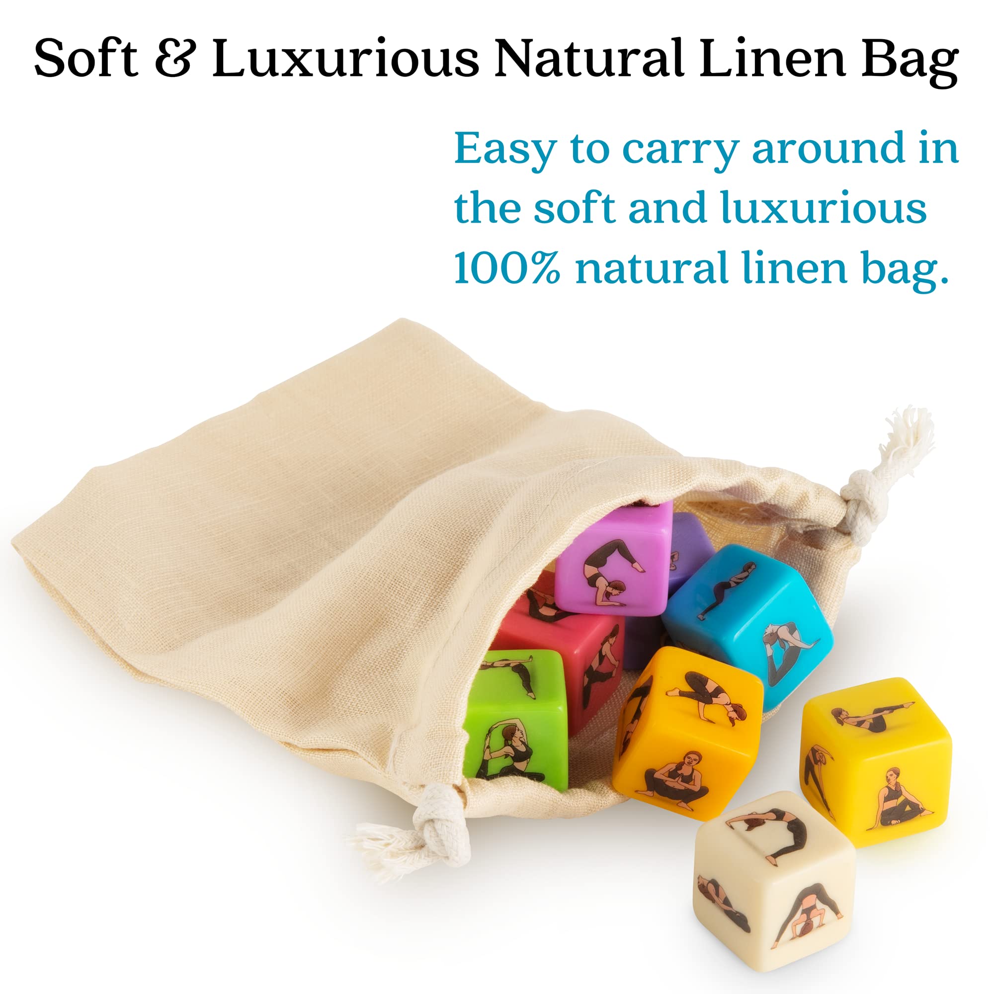 Yoga Dice Set - Unique Yoga Gifts for Women & Yoga Lovers - Perfect Yoga Accessories for Teachers & Yogis - Great Gift Idea for Yoga Instructors - Ideal for Yoga Classes, Home Practice & Meditation Sessions