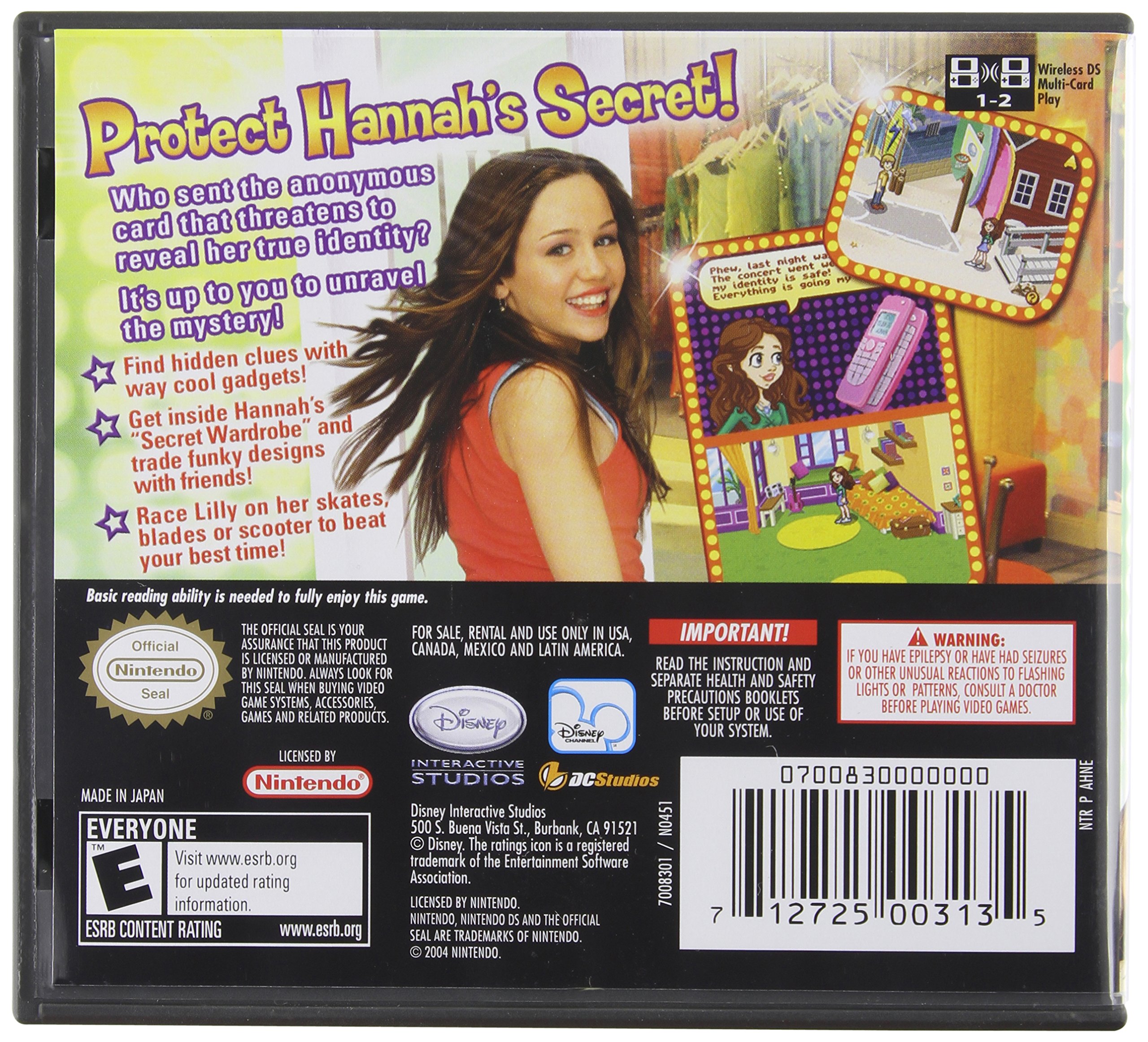 Disney's Hannah Montana Nintendo DS Game - Fun Adventure for Kids & Teens | Perfect for Travel, Parties & Family Game Nights