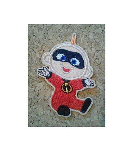 The Incredibles Jack Jack Logo Embroidered Iron On Applique Patch - Perfect for DIY Costumes, Backpacks & Denim Jackets