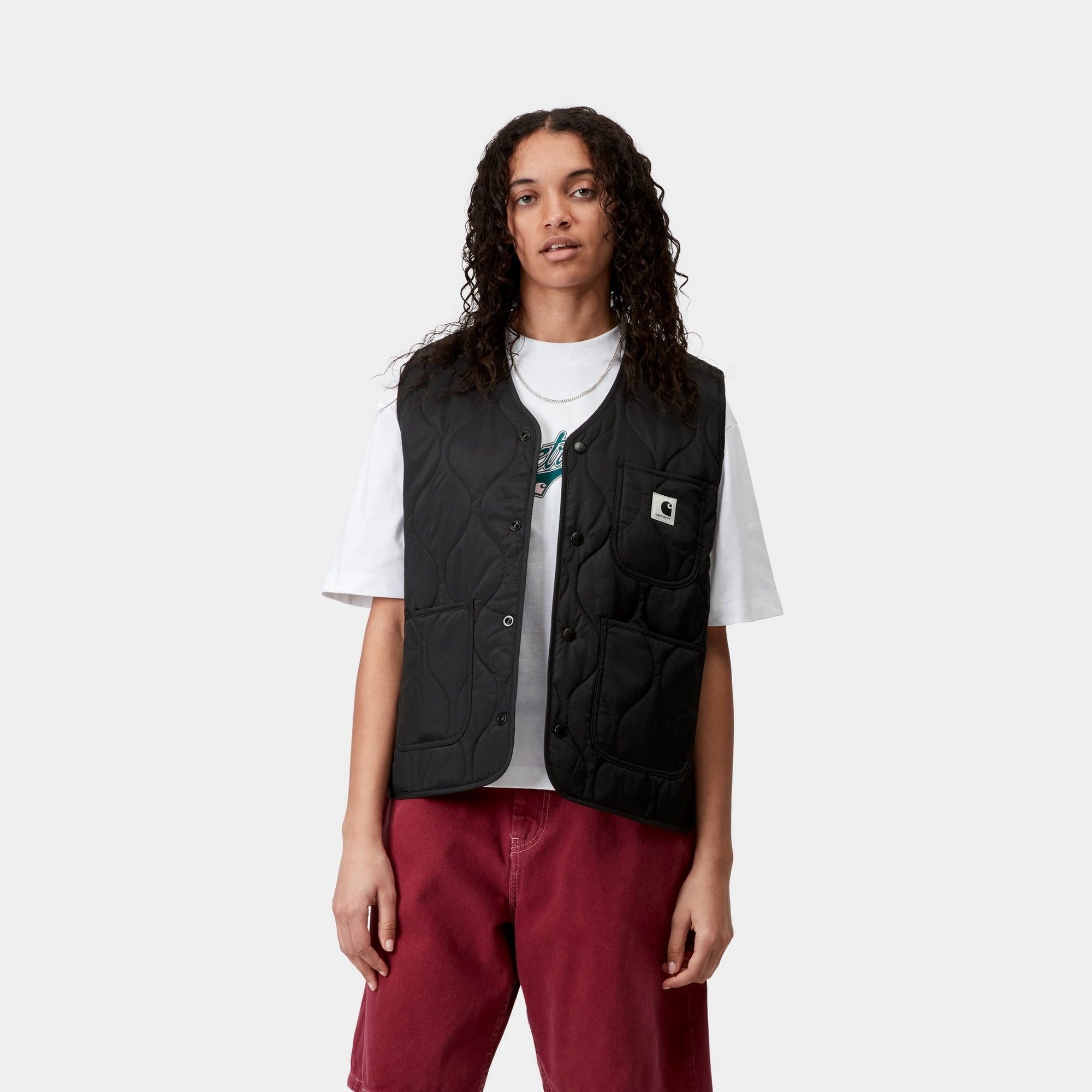 Women's Skyler Vest - Black | Lightweight Quilted Puffer Vest for Layering | Perfect for Fall, Winter & Outdoor Activities