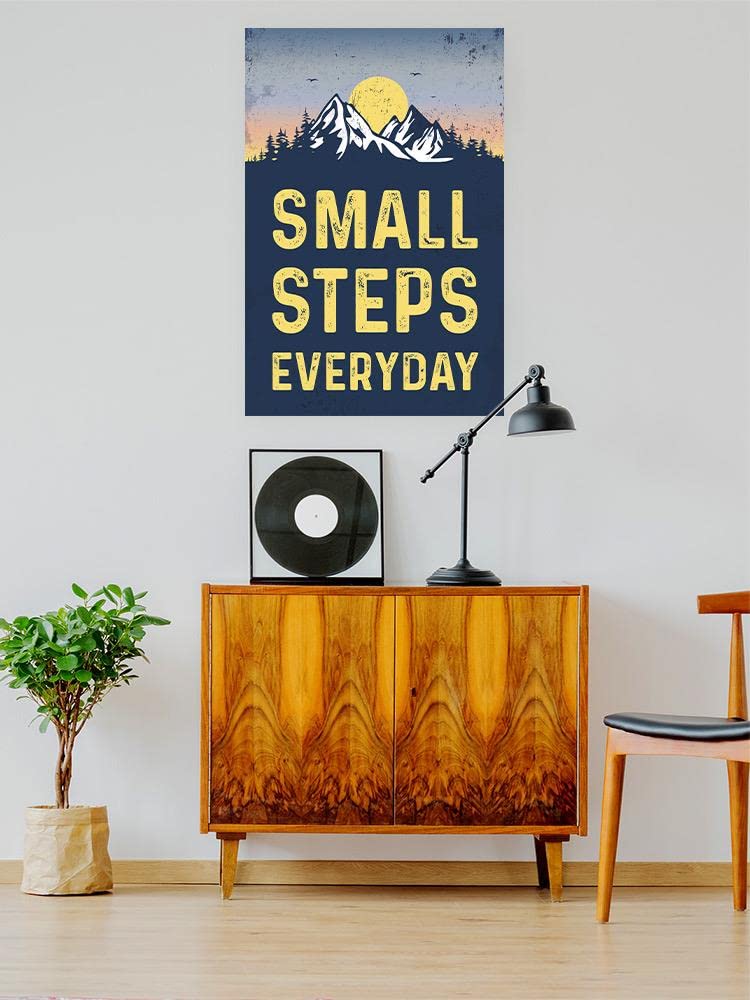 Small Steps Everyday Motivational Poster - Inspirational Wall Art for Home & Office Decor by SmartPrintsInk | Perfect for Living Room, Bedroom, or Workspace