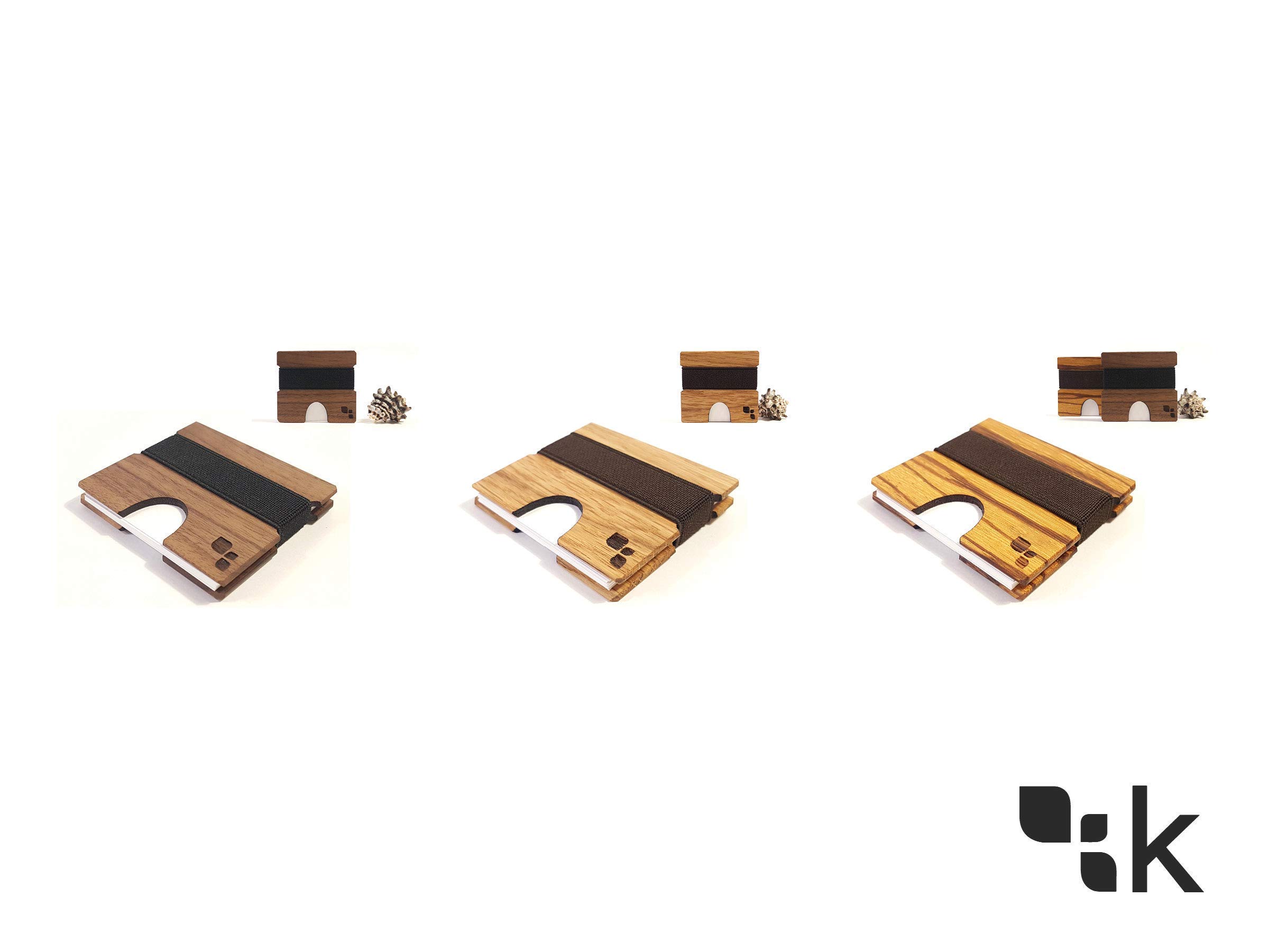 Premium White Oak Square Business Card Holder - Cordova M - Elegant & Durable for Office, Networking & Professional Meetings