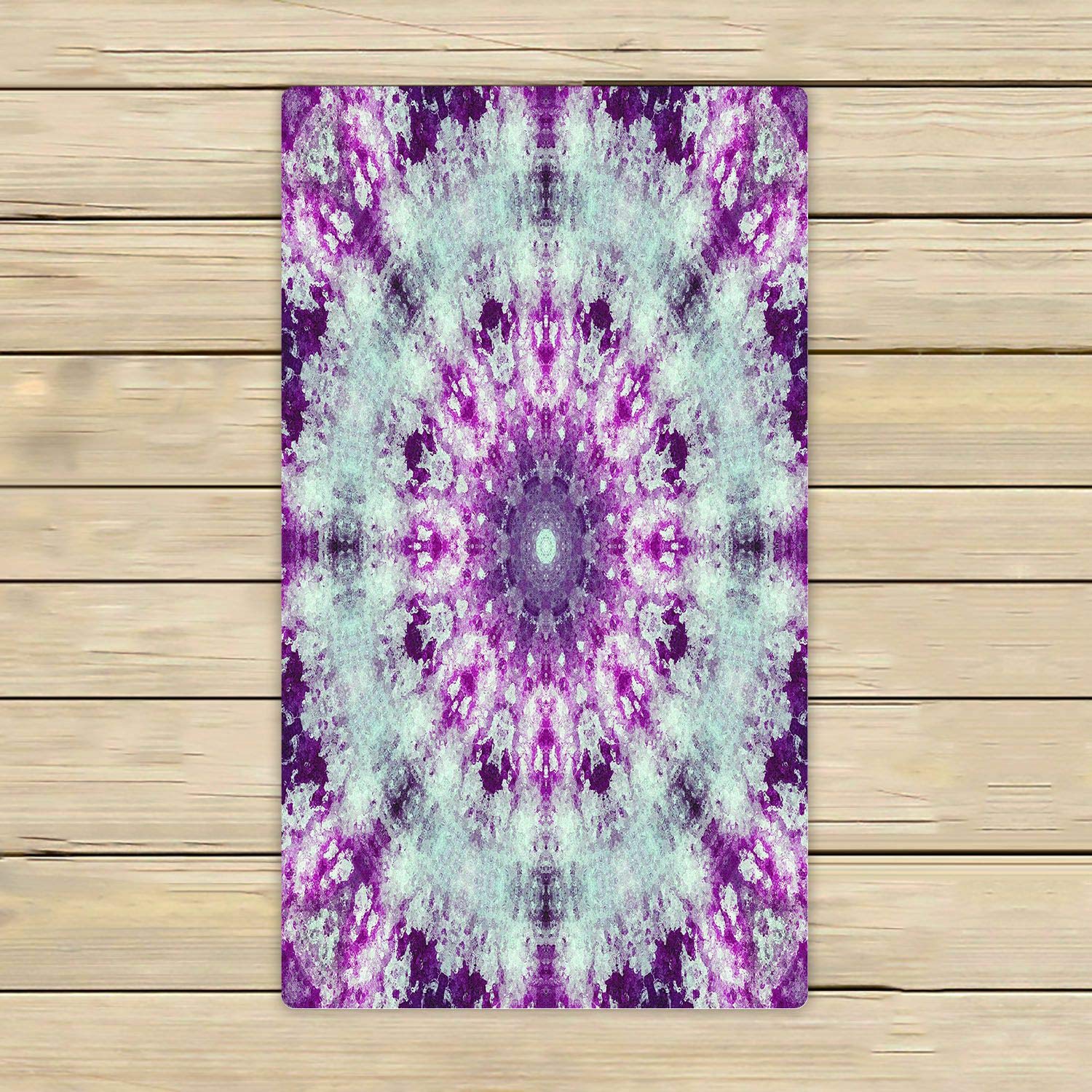 ABPHQTO Batik Tie Dye Towels - 16x28 Inch Soft Absorbent Beach, Bath & Pool Towels for Travel, Spa & Sports | Perfect for Vacation, Yoga, Gym & Outdoor Activities