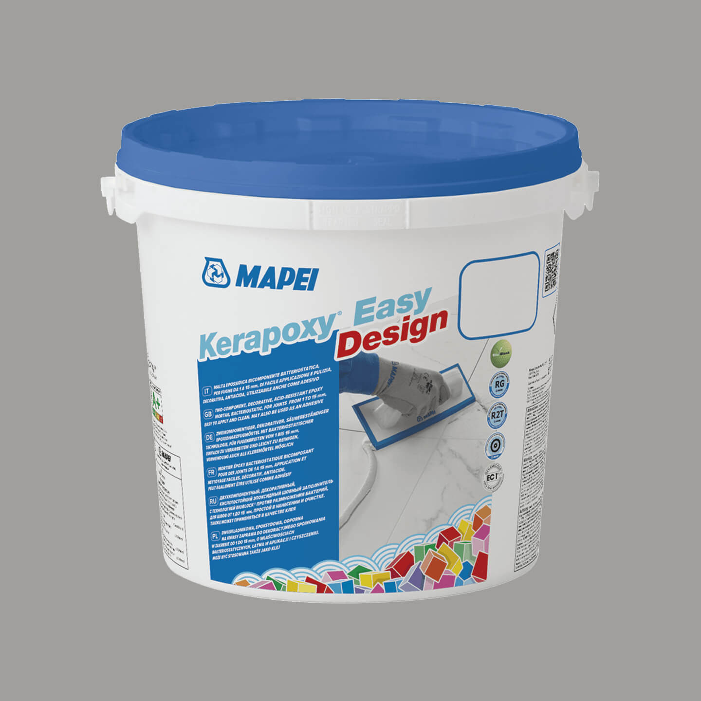 Mapei Kerapoxy Easy Design 3kg Medium Grey 112 - Premium Epoxy Grout for Tile Floors, Showers & Countertops - Waterproof & Stain-Resistant for Bathroom, Kitchen & Commercial Use