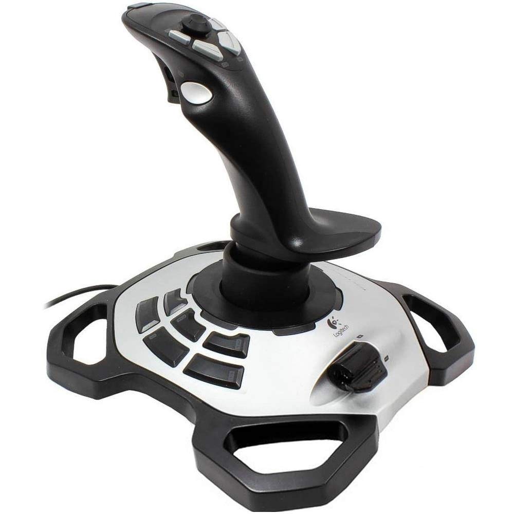 Logitech G Extreme 3D Pro USB Joystick for PC Gaming - Precision Flight Controller with 12 Programmable Buttons (Black/Silver) | Perfect for Flight Simulators, Combat Games & Professional Pilot Training