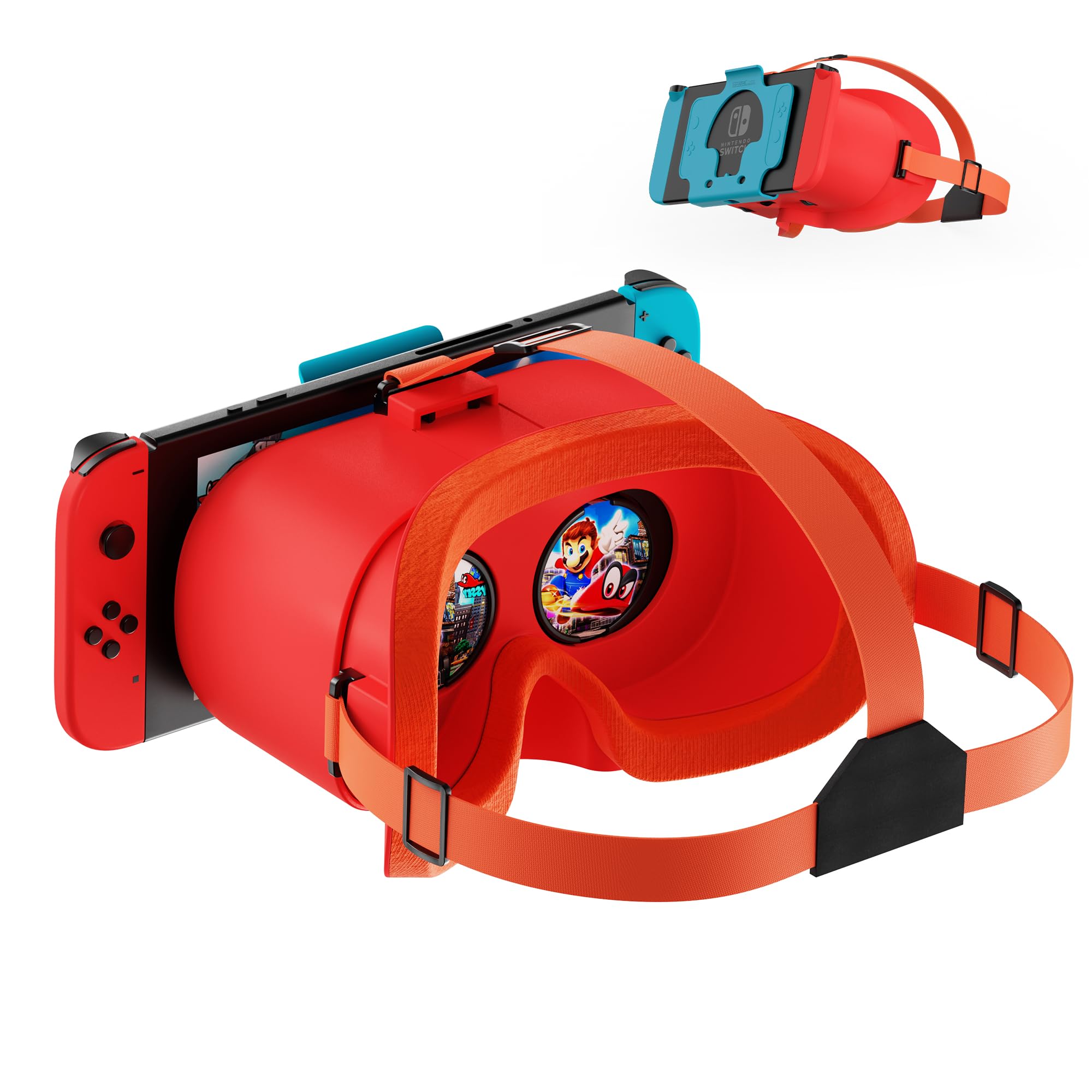 Upgraded VR Headset for Nintendo Switch & Switch OLED - Adjustable HD Lenses, Comfortable Head Strap | Virtual Reality Glasses for Gaming, 3D Movies & VR Experiences | Perfect Switch Accessory for Labo VR Kit & Family Entertainment