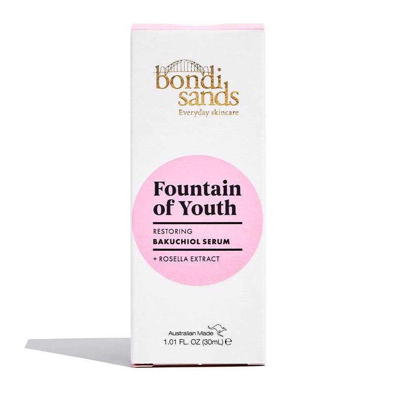 Bondi Sands Fountain of Youth Restoring Bakuchiol Serum - Natural Anti-Aging Face Serum for Wrinkles & Fine Lines - Perfect for Night Skincare Routine & Daily Hydration