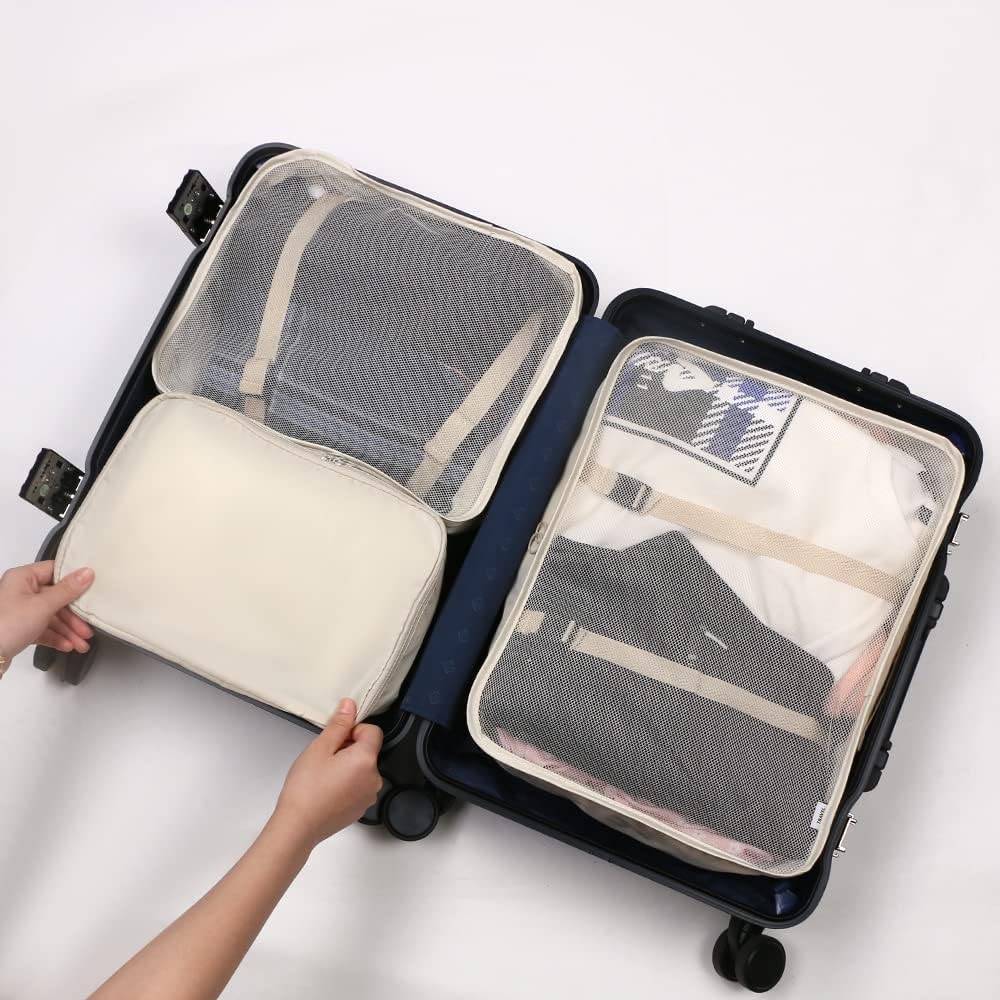 8-Piece Packing Cubes Set - Lightweight Luggage Organizers for Travel & Storage