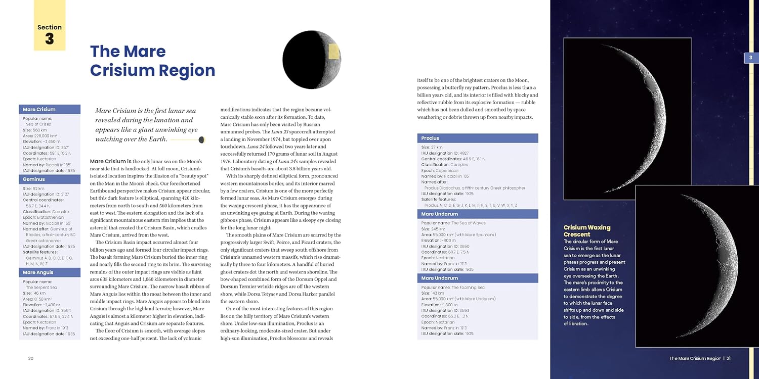 Photographic Atlas of the Moon by Robert Reeves - Complete Astronomy Guide for Amateur Stargazers | Perfect for Night Sky Observation & Lunar Study