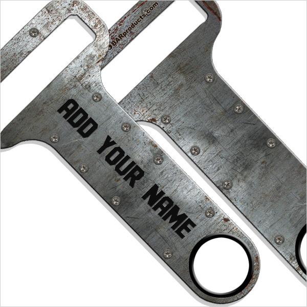 Customizable HAMMERHEAD™ Bottle Opener - Durable Metal Plate for Beer, Soda & Beverages - Perfect for Parties, BBQs, Camping & Home Bars