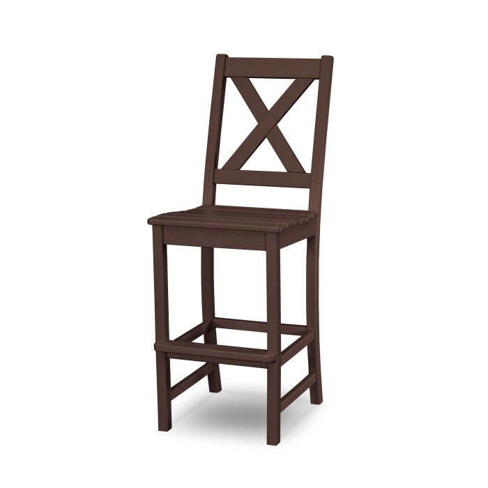 POLYWOOD Braxton Bar Side Chair - Weather-Resistant Outdoor Dining Chair for Patio, Deck, or Poolside - Perfect for Entertaining and Relaxing