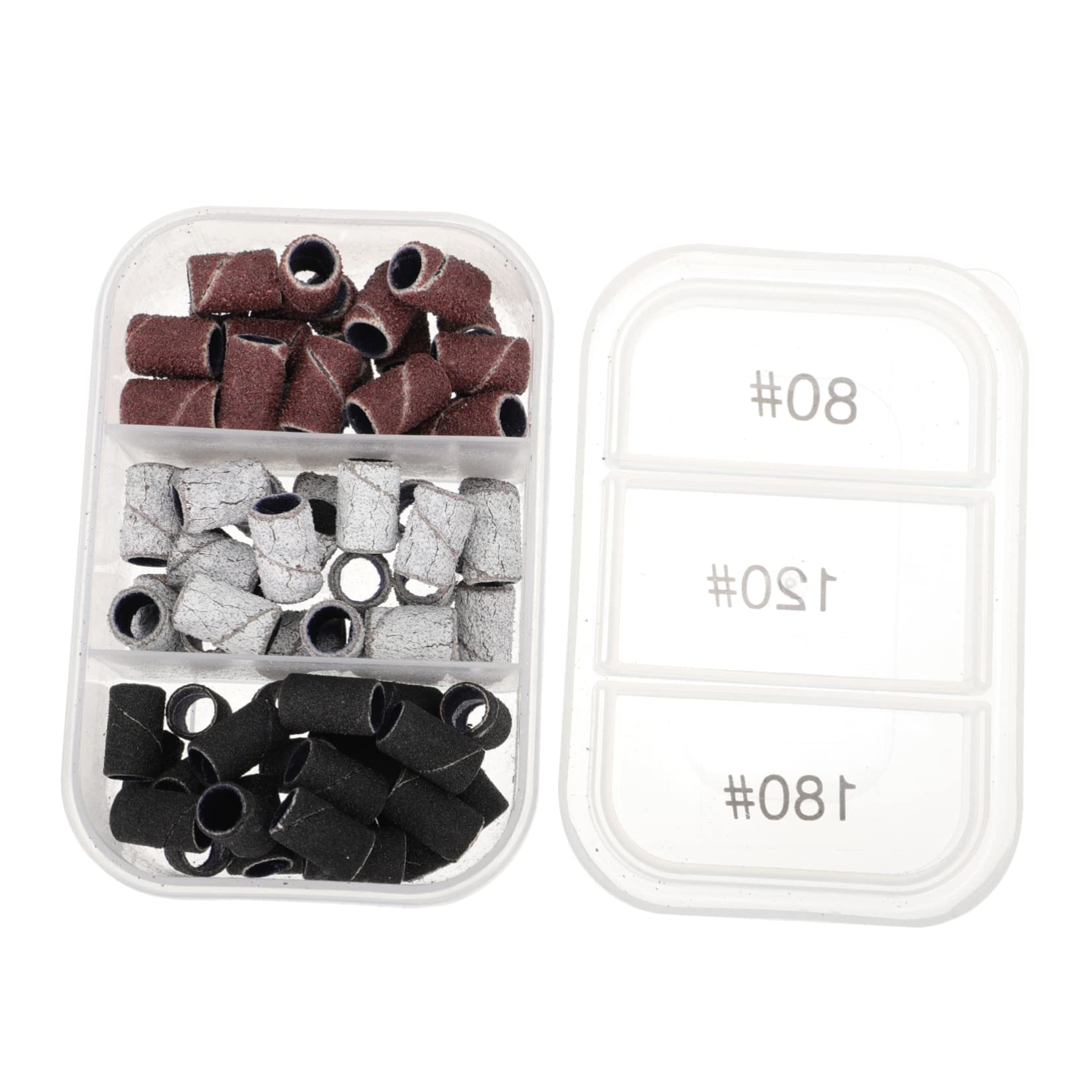 BIUDECO 100-Piece Nail Sanding Bands for Drill - Professional Manicure Tools Kit with Nail Drill Bits & Polishing Rings - Perfect for Nail Salons, Home Grooming & DIY Nail Art