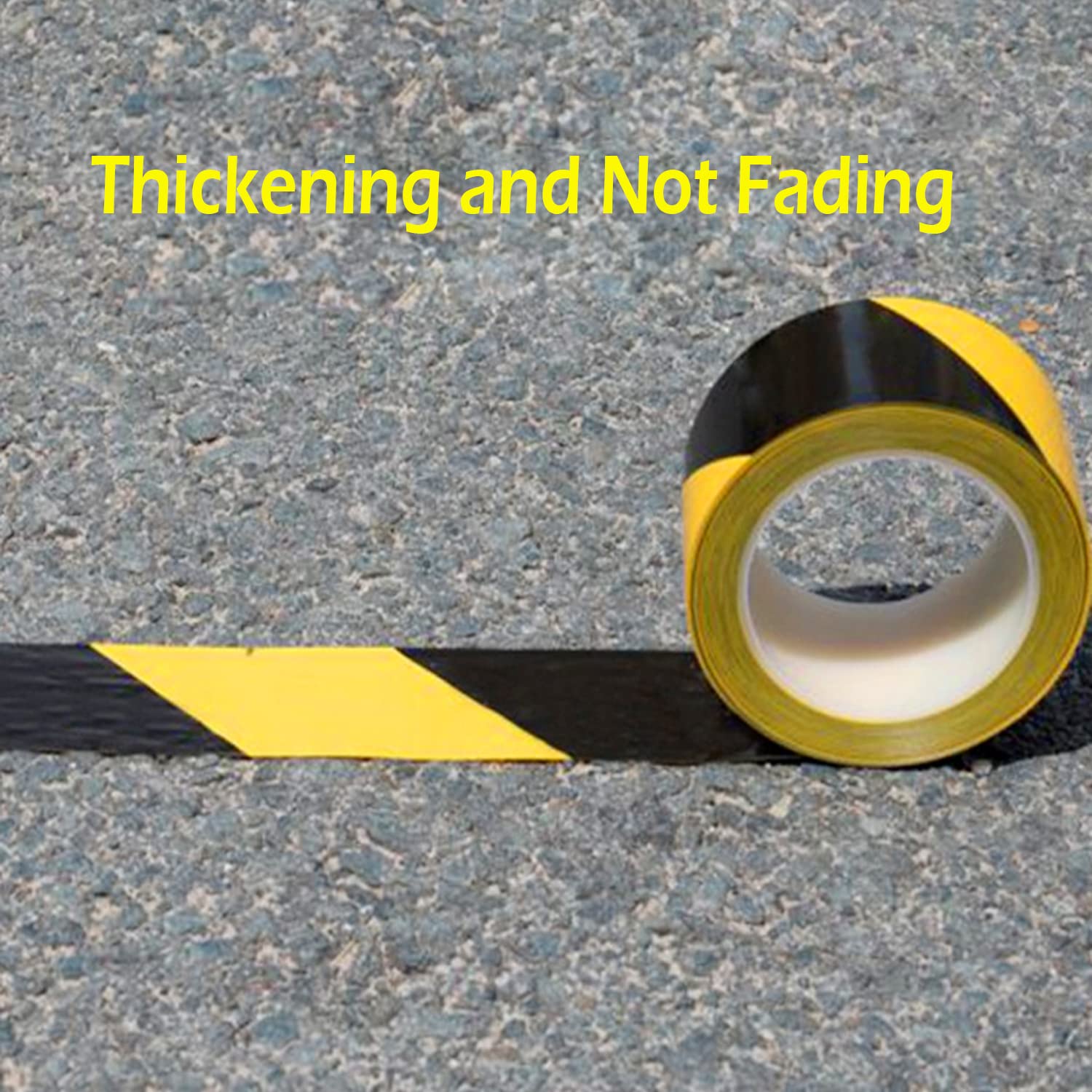 Black & Yellow Heavy Duty Duct Tape - 2 Inch x 108 Feet Multipurpose Floor Marking Tape for Workshop, Warehouse & Hazard Warning | Waterproof, Wear-Resistant Adhesive for Industrial & Home Use