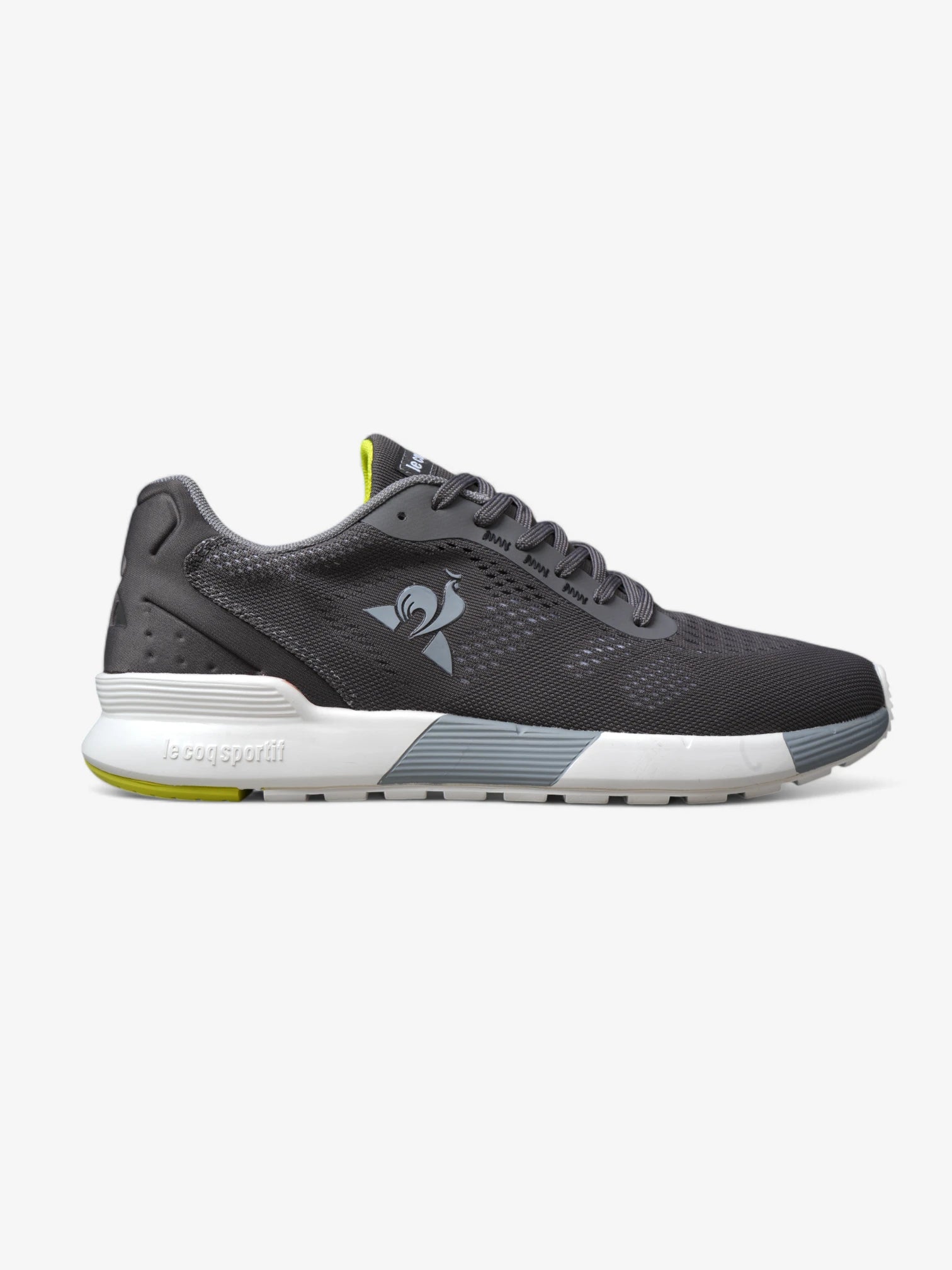 Le Coq Sportif R Pro Running Shoes - Grey, White & Green - Lightweight Sneakers for Men & Women | Perfect for Jogging, Gym & Casual Wear