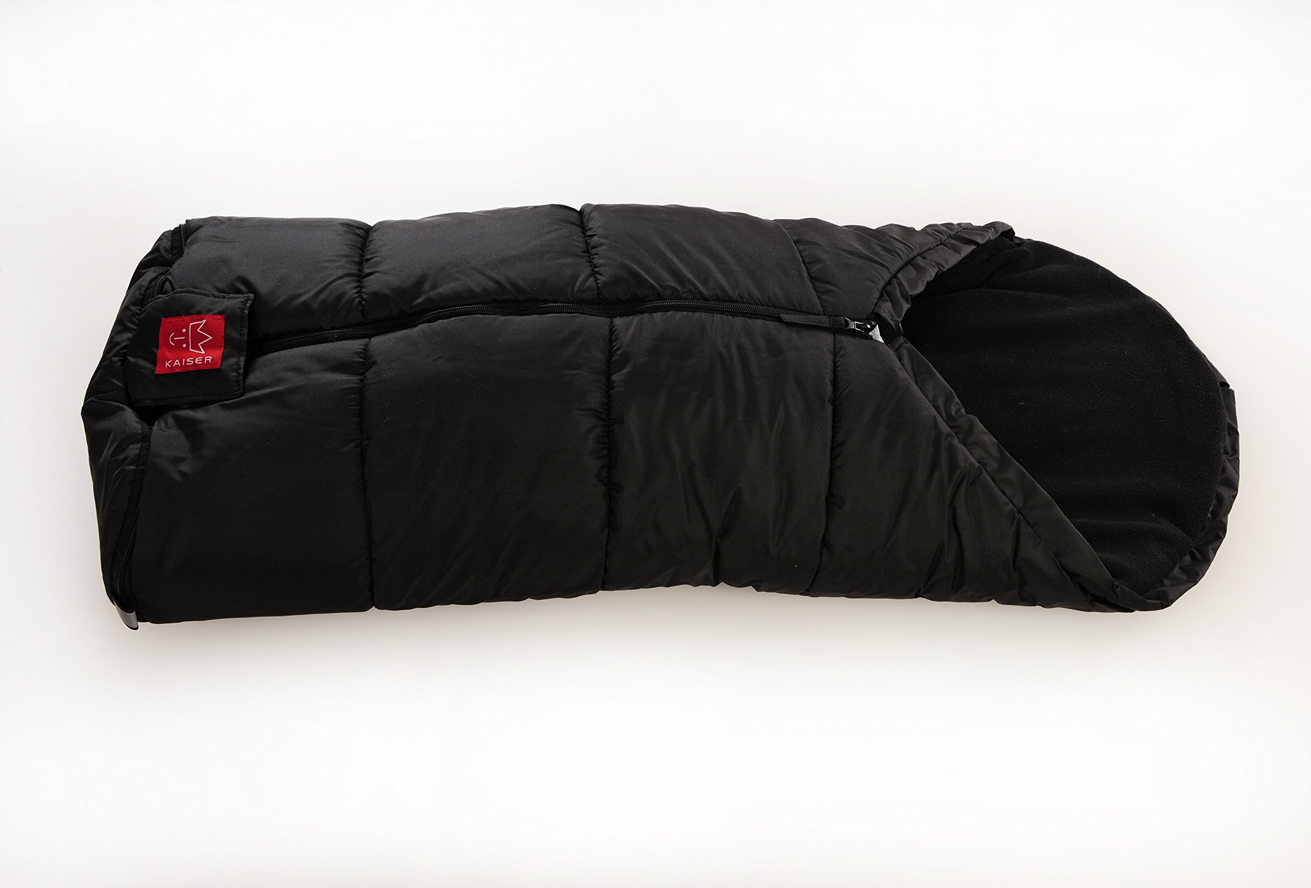 KAISER Stroller Foot Muff Thermo - Winter Baby Stroller Cover, Warm & Cozy Footmuff for Strollers (Black) - Perfect for Cold Weather Walks & Outdoor Adventures with Your Baby