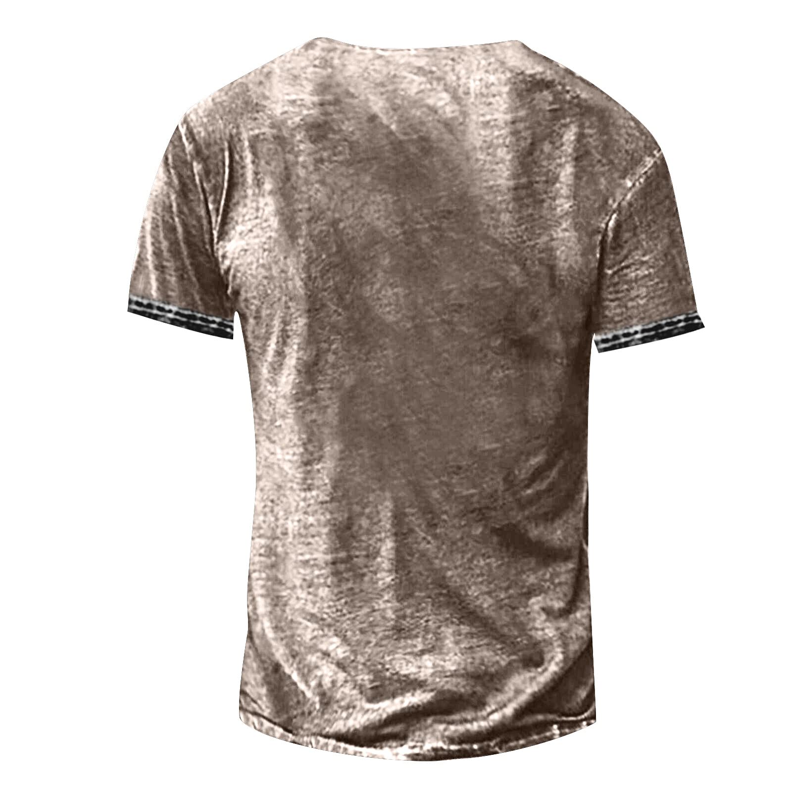 Men's Short Sleeve Henley Shirts - Casual Graphic Acid Washed Streetwear T-Shirts | Lightweight Workout & Gym Tees for Men | Trendy Urban Fashion for Street Style & Daily Wear