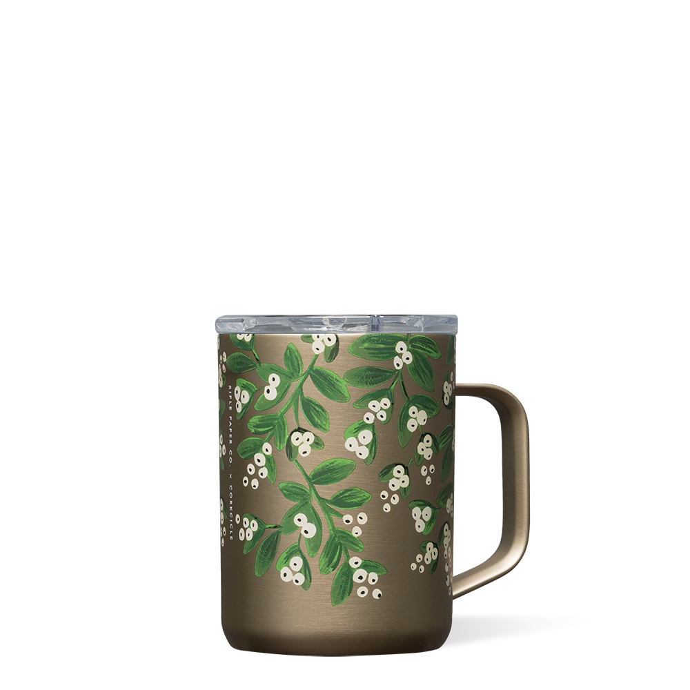 Rifle Paper Co. Floral Design Ceramic Coffee Mug - 14oz Insulated Tea Cup with Handle, Perfect for Home, Office & Gifts - Ideal for Morning Coffee, Afternoon Tea or Hot Chocolate