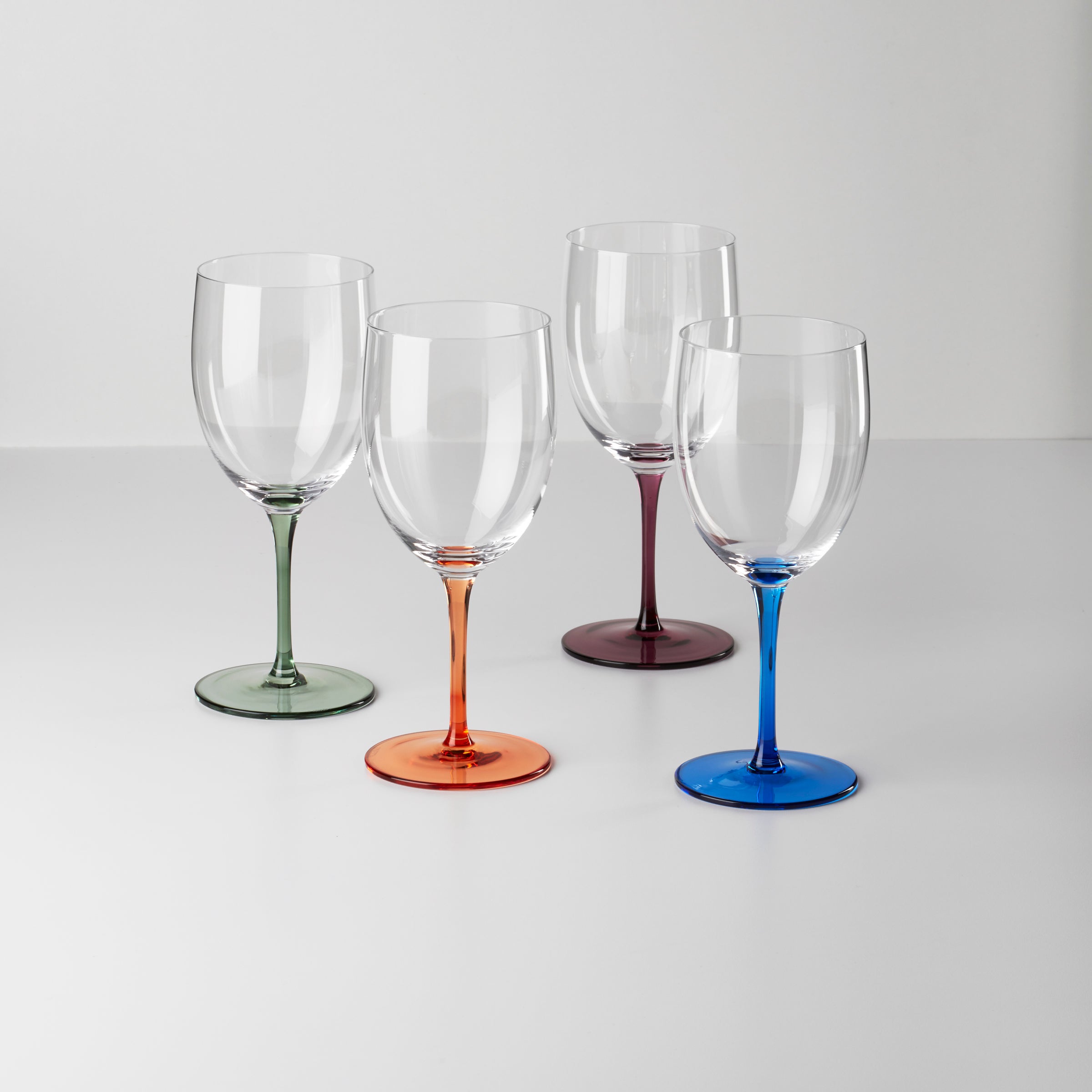 Bottoms Up Wine Glasses Set of 4 - Stemless Wine Cups for Red & White Wine - Perfect for Parties, Weddings & Home Entertaining