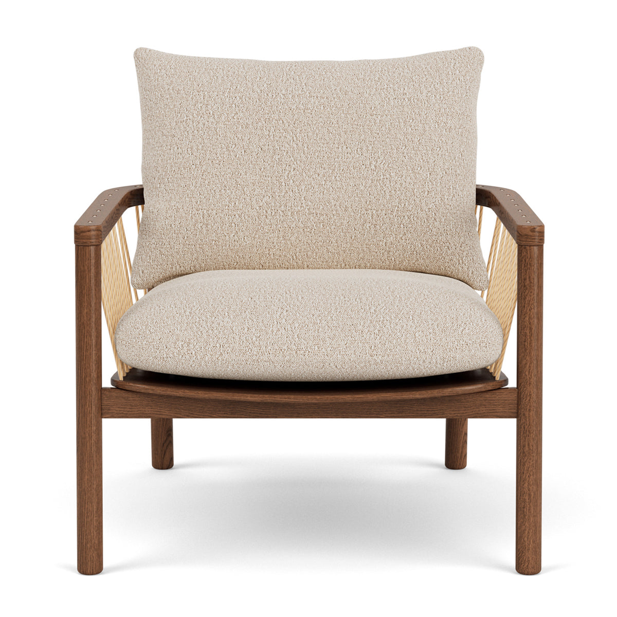 Enzo Boucle Armchair - Modern Velvet Upholstered Accent Chair for Living Room, Bedroom & Office - Stylish Comfortable Seating for Home Decor
