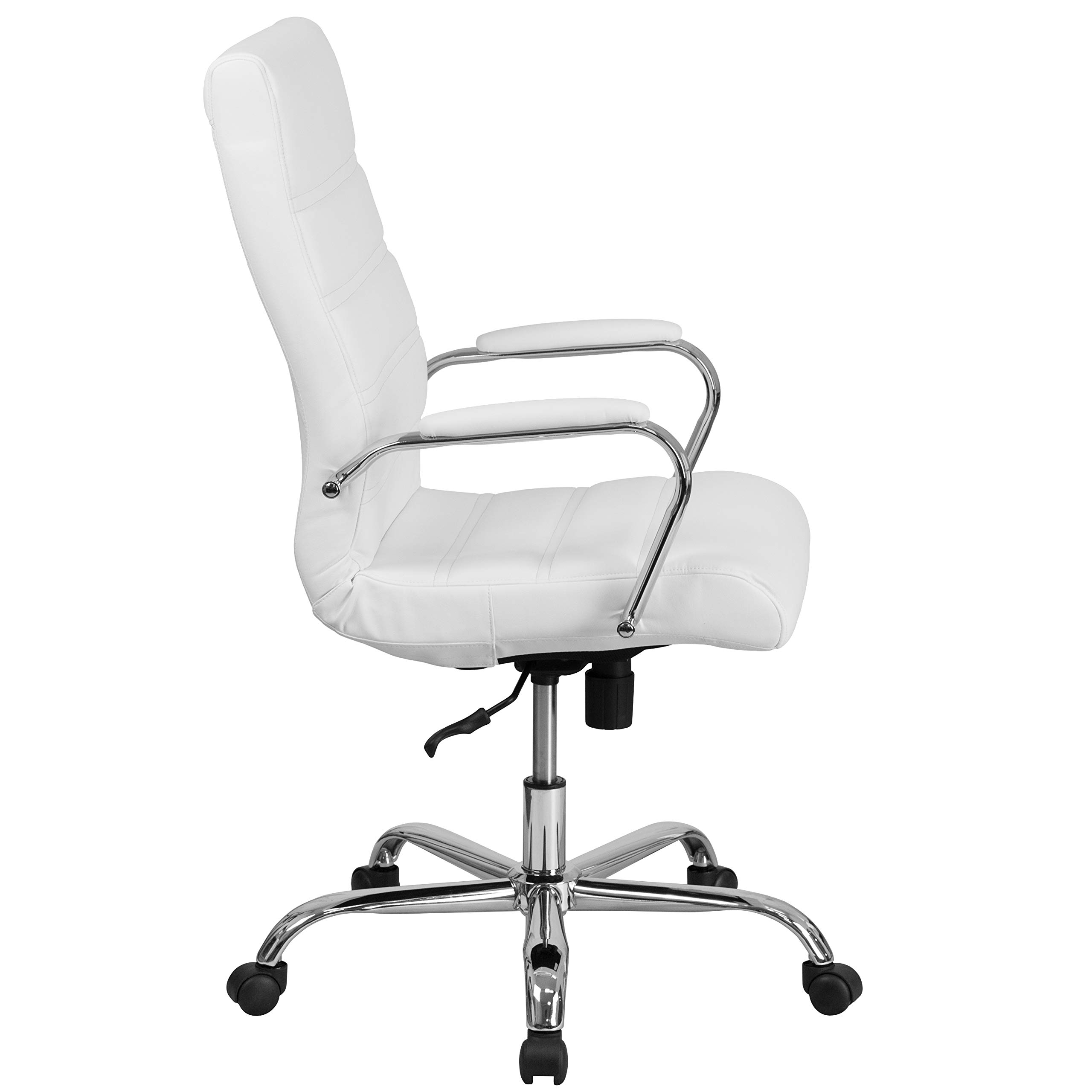 Whitney High-Back LeatherSoft Office Chair - Adjustable Swivel Desk Chair with Armrests for Home & Office Workspace