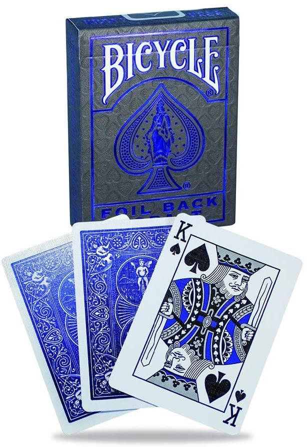 Premium Bicycle Metalluxe Cobalt Rider Back Playing Cards - Blue Deck for Poker, Magic Tricks & Card Games | Casino Quality, Durable & Stylish Design