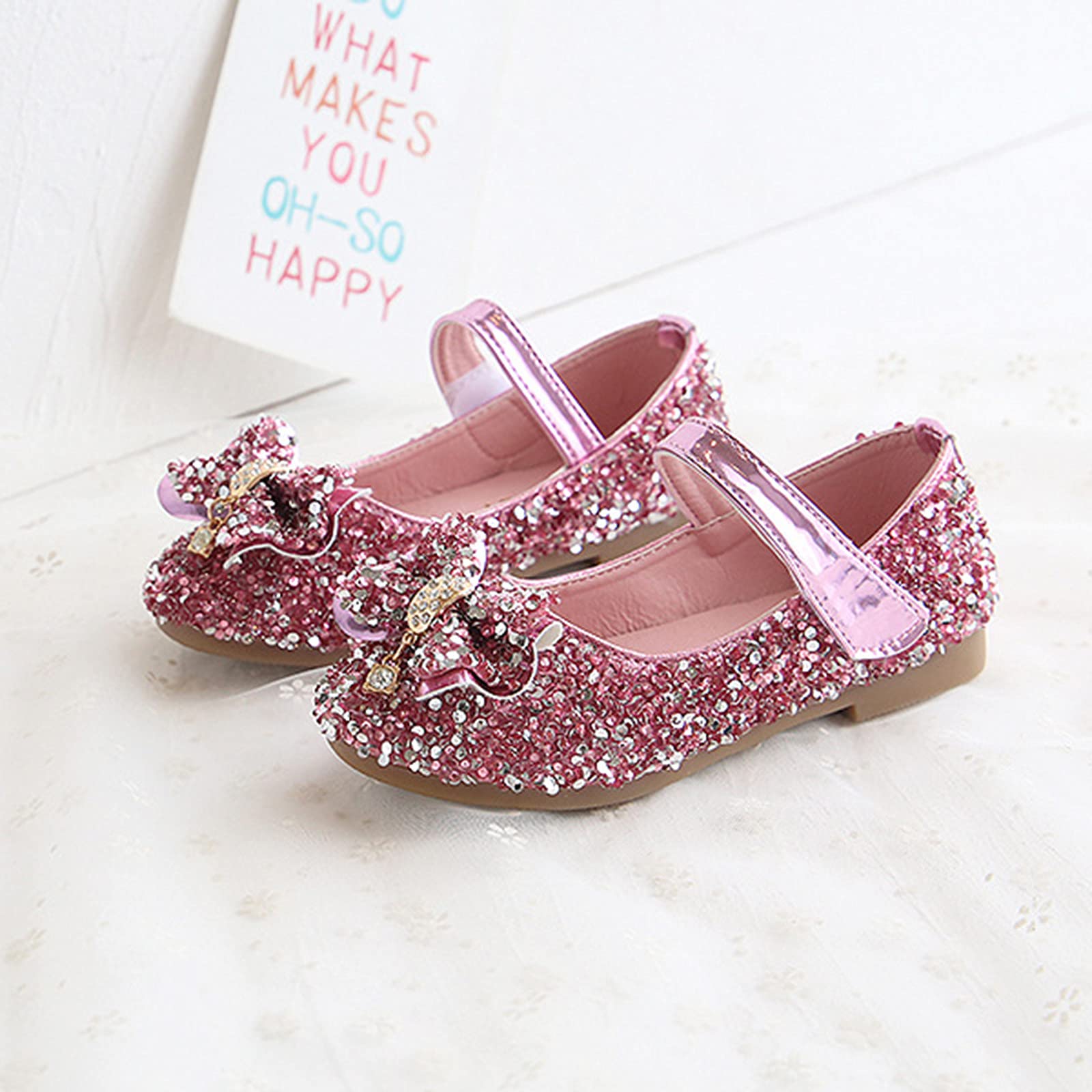 Lkymera Baby Sneakers for Girls - Non-Slip Toddler Shoes for Play & Party