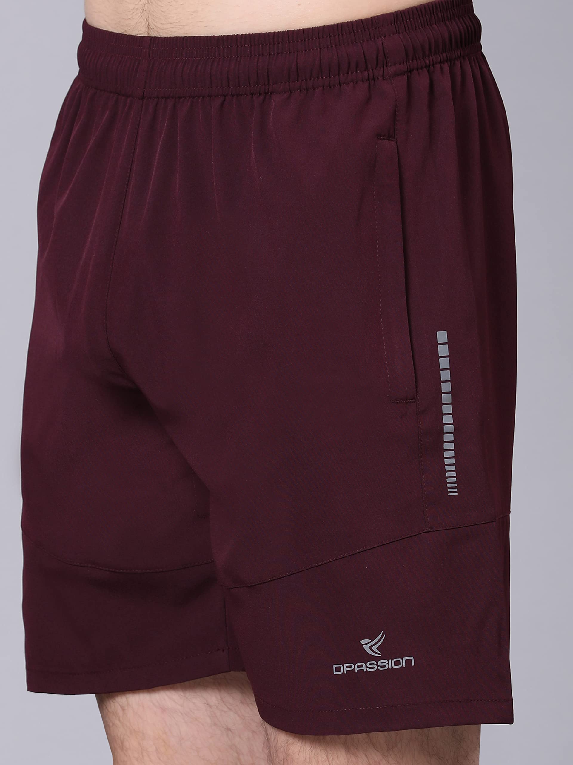 Men's Sport Shorts with Side Zipper Pocket - Gym, Running & Casual Athletic Shorts | Breathable Polyester Fabric | Perfect for Workouts, Jogging & Outdoor Activities