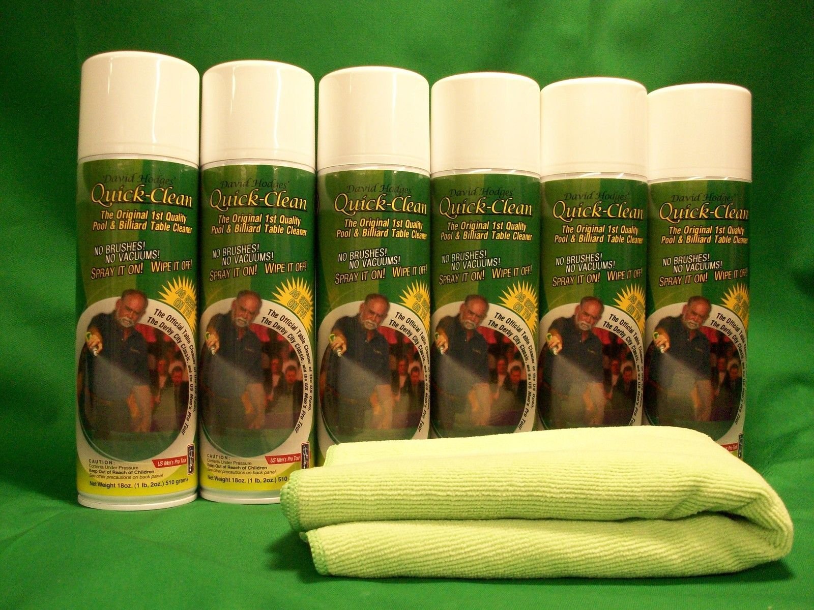 Quick Clean Pool Table Felt Cleaner Starter Kit - #5-6 Professional Billiard Cloth Cleaner & Microfiber Towel for Snooker & Game Room Maintenance