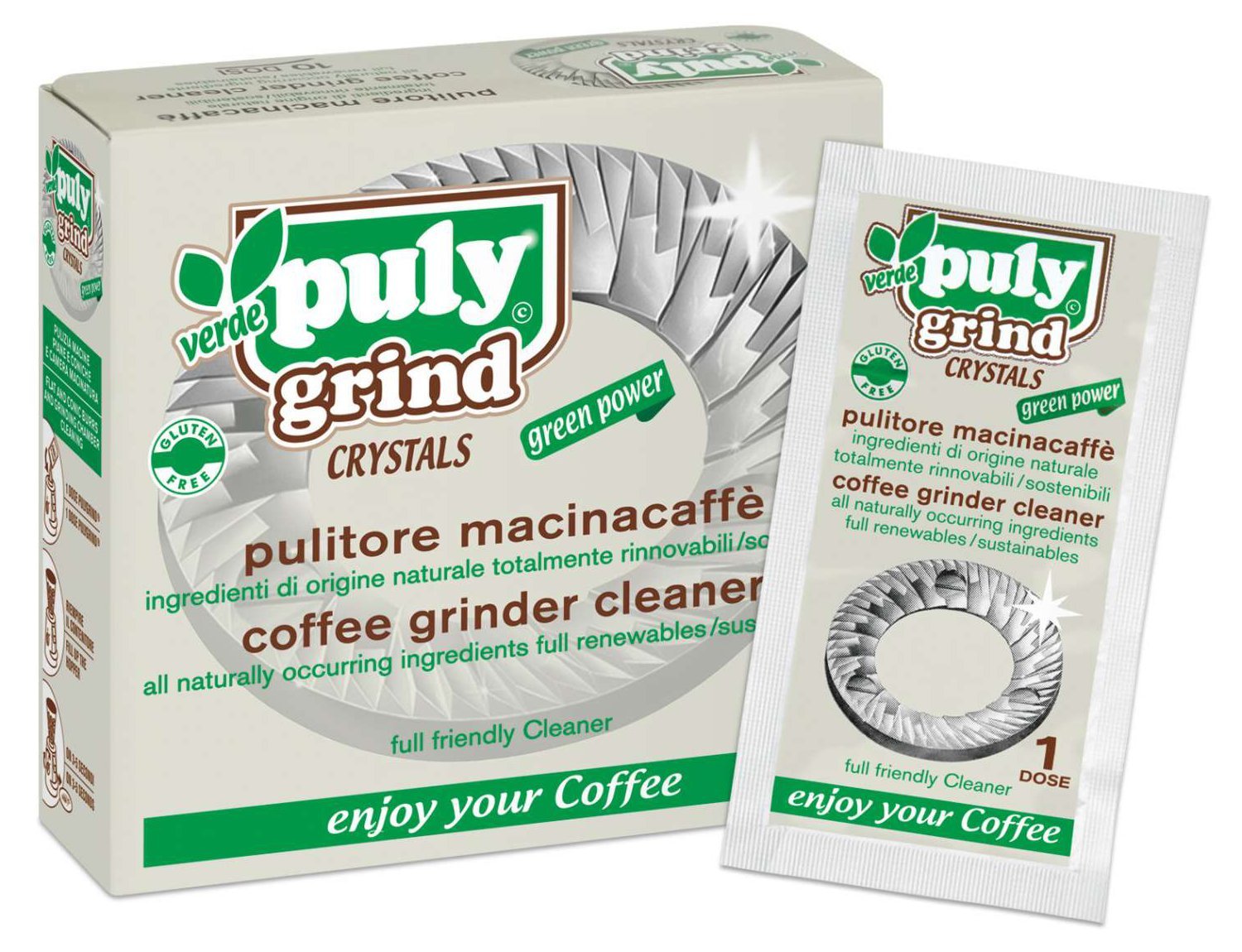 Premium Grinder Cleaning Crystals (10 Pack x 15g) - Fast & Effective Resin Removal for Metal & Plastic Herb Grinders - Perfect for Daily Cleaning & Maintenance
