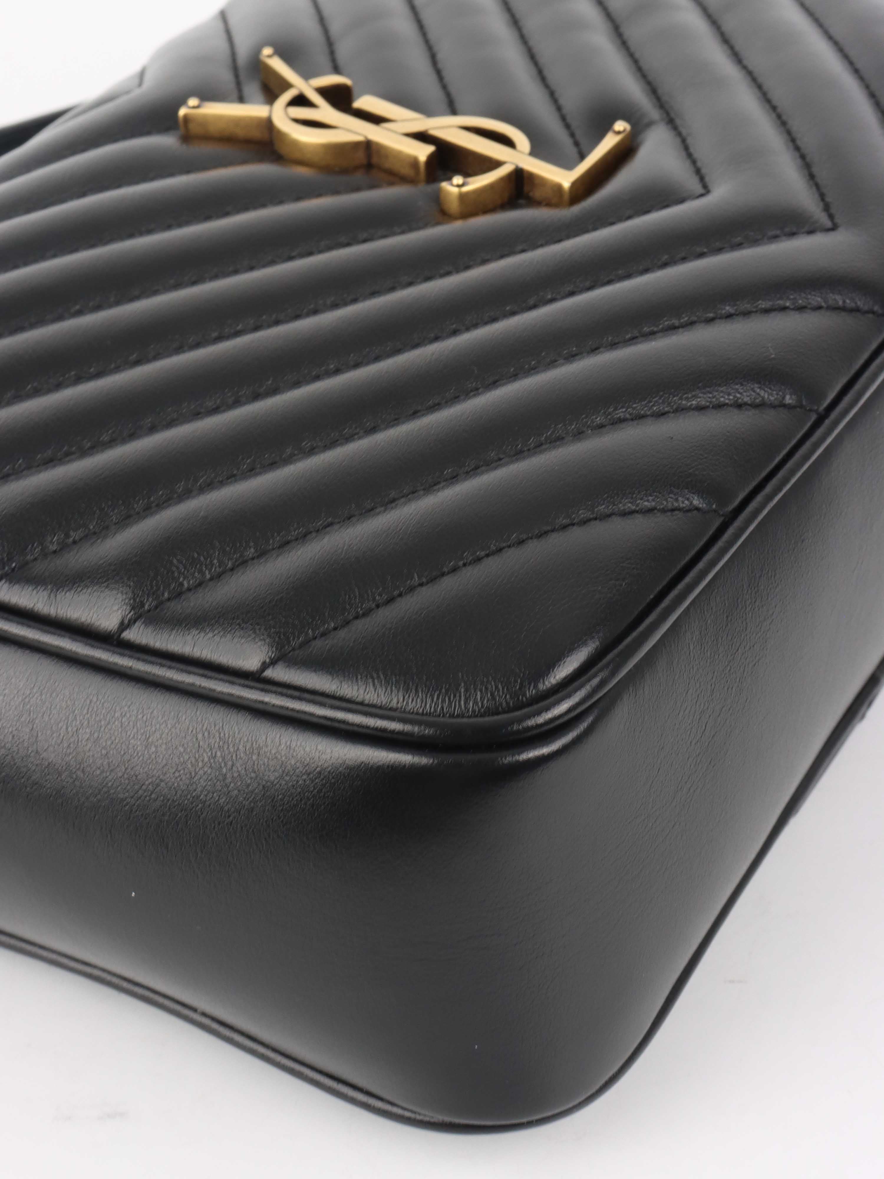 Saint Laurent Black Lou Camera Bag - Stylish Crossbody Bag for Women | Perfect for Travel, Parties & Everyday Use