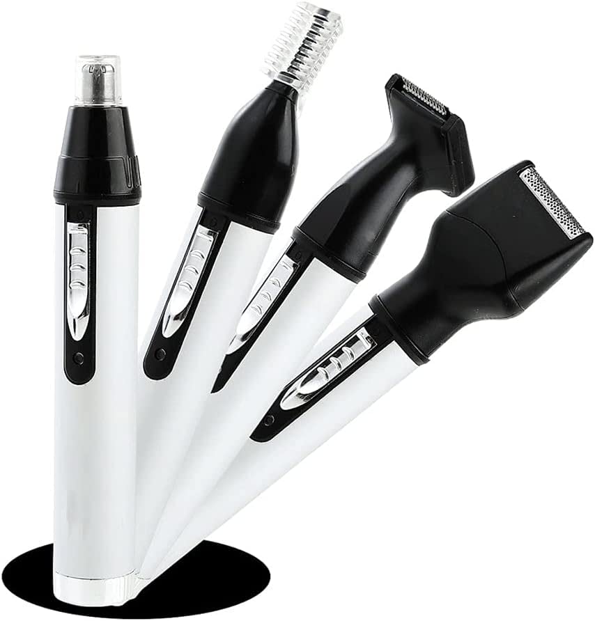 Electric Nose Hair Trimmer for Men - DEPILA Safe & Painless Ear & Facial Hair Remover, Rechargeable Beard Trimmer & Grooming Kit - Perfect for Travel, Home & Office Use