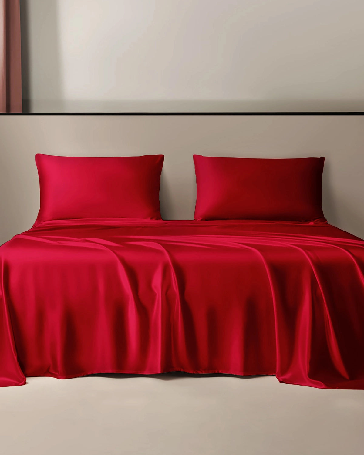 Premium 22 Momme 3-Piece Silk Flat Sheet Set - Queen Size, 100% Mulberry Silk Bedding for Luxurious Sleep - Perfect for Master Bedrooms, Guest Rooms & Hotels