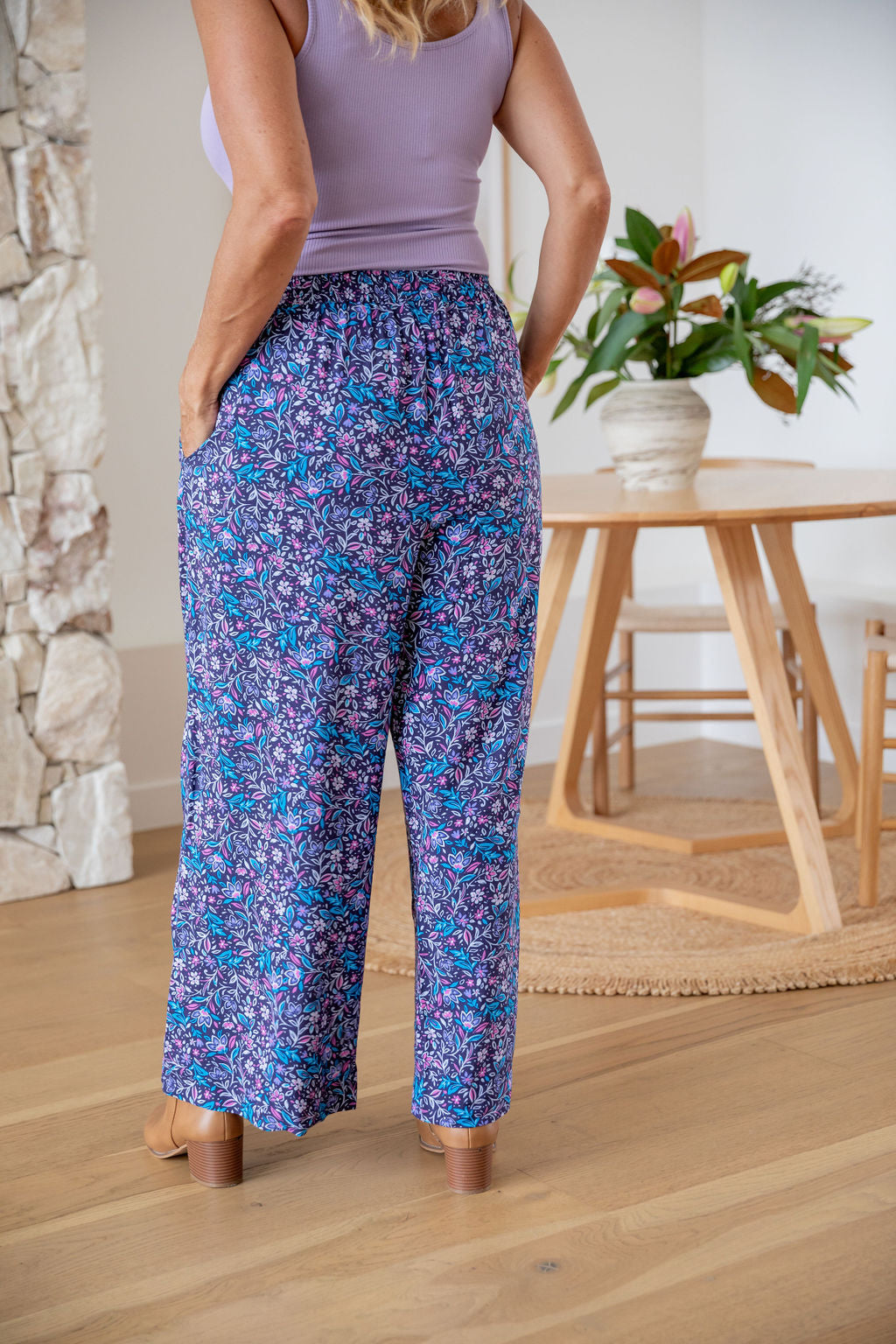 Gina High Waist Floral Print Yoga Pants for Women - Comfortable Stretchy Workout Leggings - Perfect for Yoga, Gym, Running & Lounge Wear