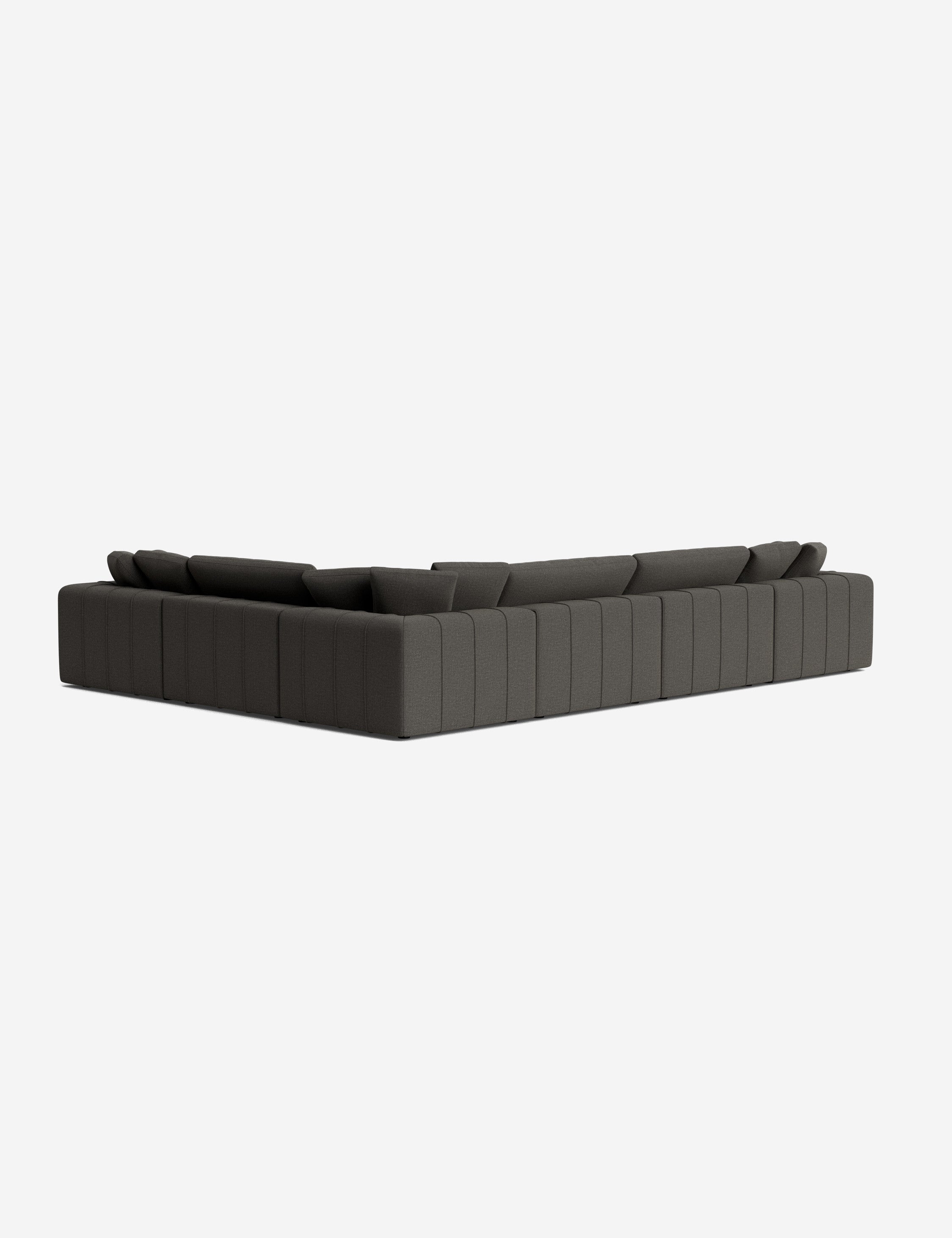 Capella Modular Corner Sectional Sofa - Modern L-Shaped Couch for Living Room, Home Theater & Lounge Areas | Customizable Comfortable Furniture