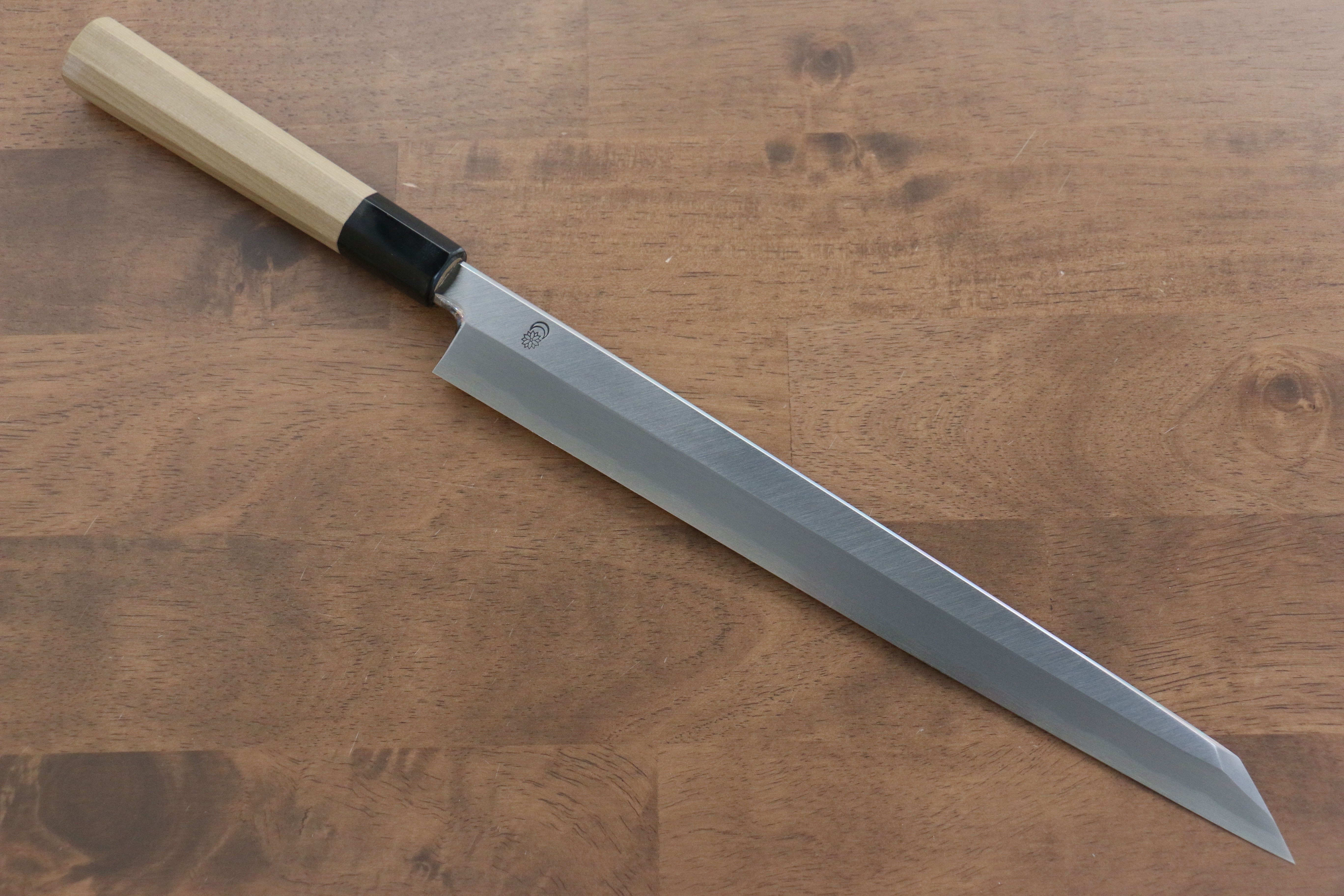 Premium Kikuzuki White Steel No.2 Kiritsuke Yanagiba Knife 300mm - Japanese Chef's Knife for Sushi, Sashimi & Precision Cutting - Magnolia Wood Handle - Professional Kitchen & Home Cooking Essential