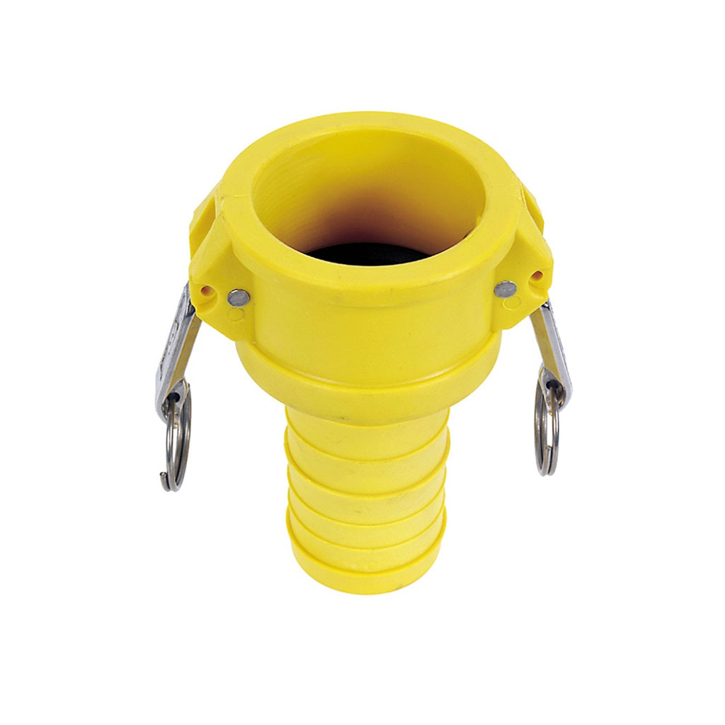 Heavy-Duty Nylon Cam Lock Coupler Female x Hose Barb Type C - Secure Quick-Connect Fittings for Water, Air, and Chemical Transfer in Industrial, Agricultural, and Marine Applications