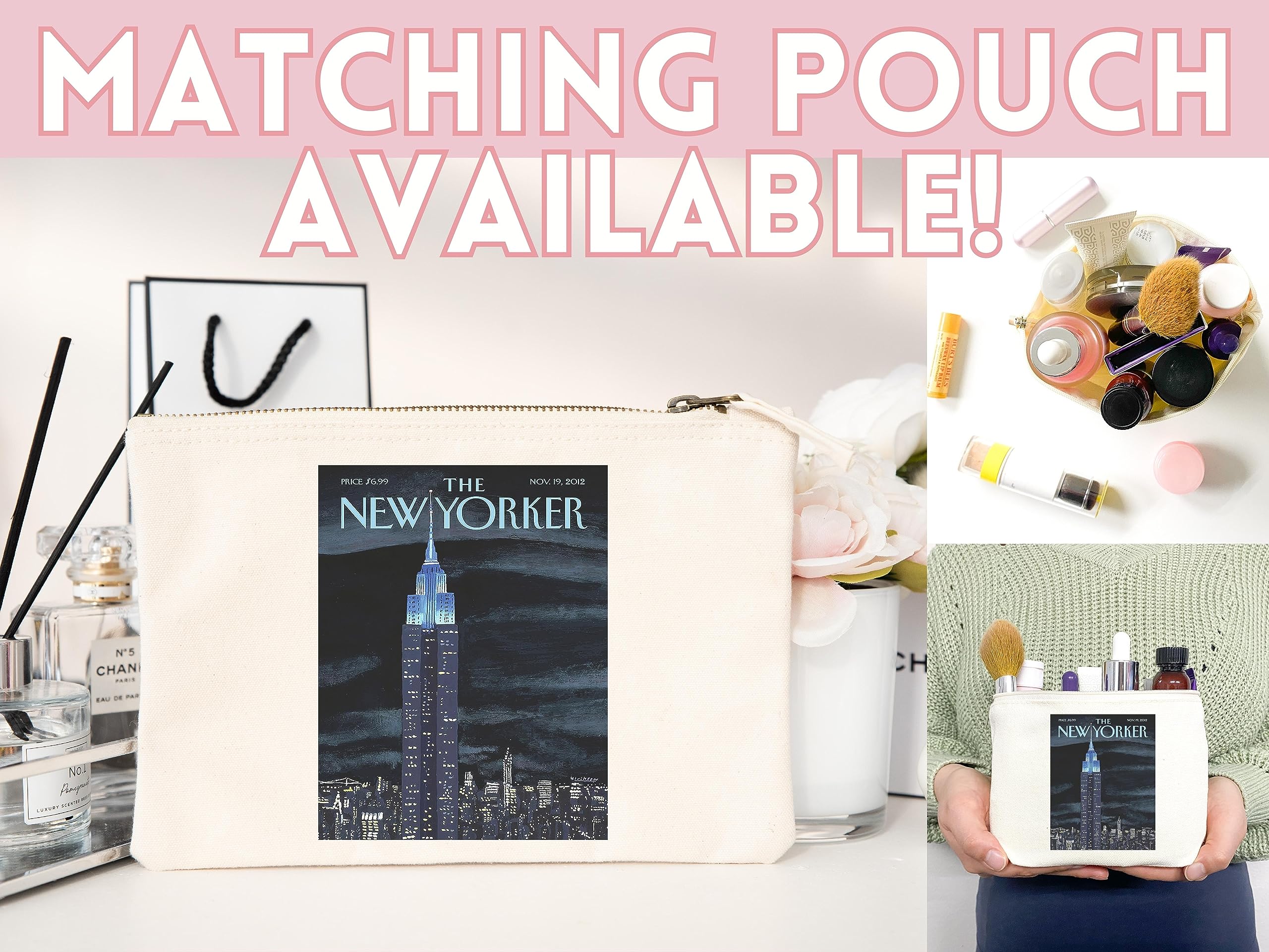New Yorker Magazine Tote Bag - Stylish Canvas Shopper with Artistic Print - Perfect for Groceries, Beach Trips & Everyday Use