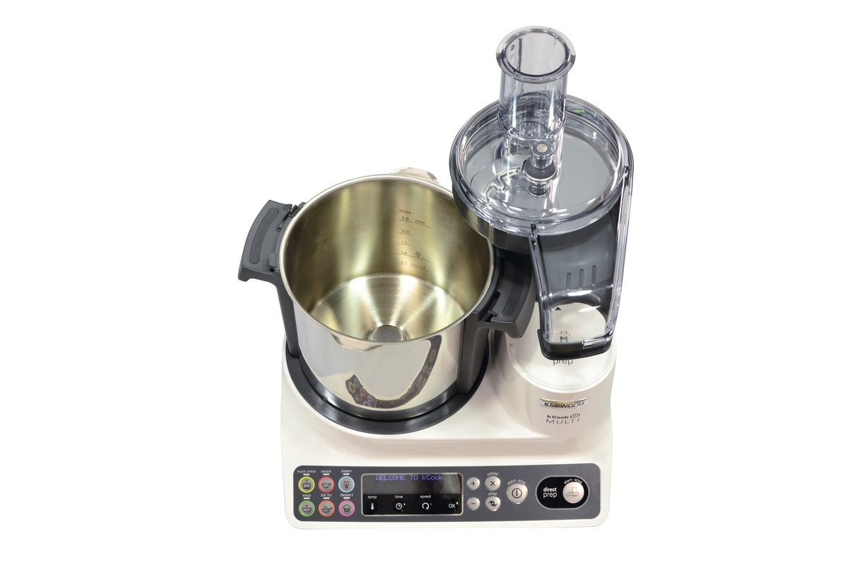 Kenwood Kcook Multi CCL401WH Smart Kitchen Robot - 5-in-1 Food Processor, Blender & Dough Maker (White/Black) | Perfect for Baking, Meal Prep & Healthy Cooking at Home