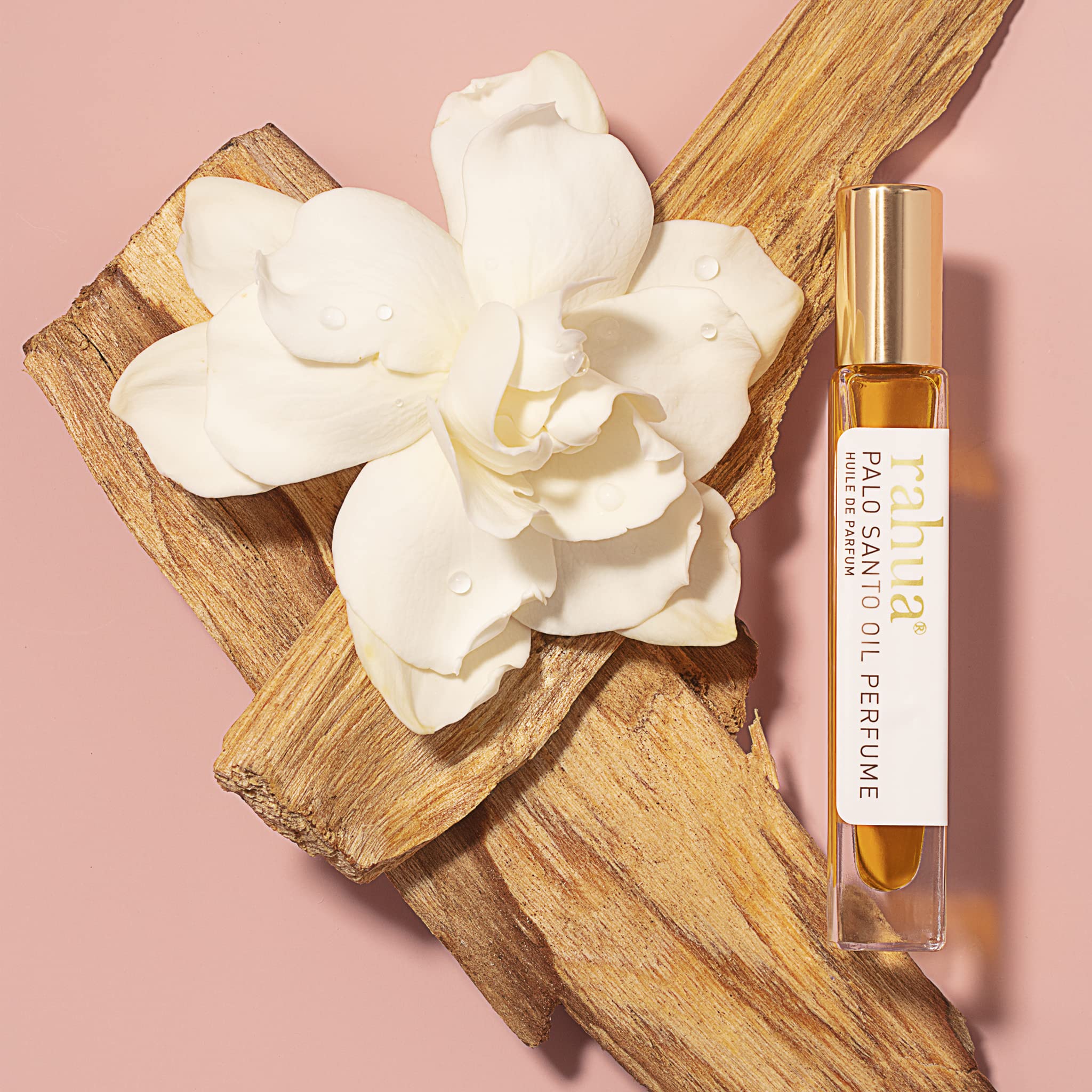 Rahua Palo Santo Perfume Oil 0.33 FL Oz - Natural Long-Lasting Fragrance, Dynamisante Inspired Scent - Perfect for Aromatherapy, Meditation & Daily Wear
