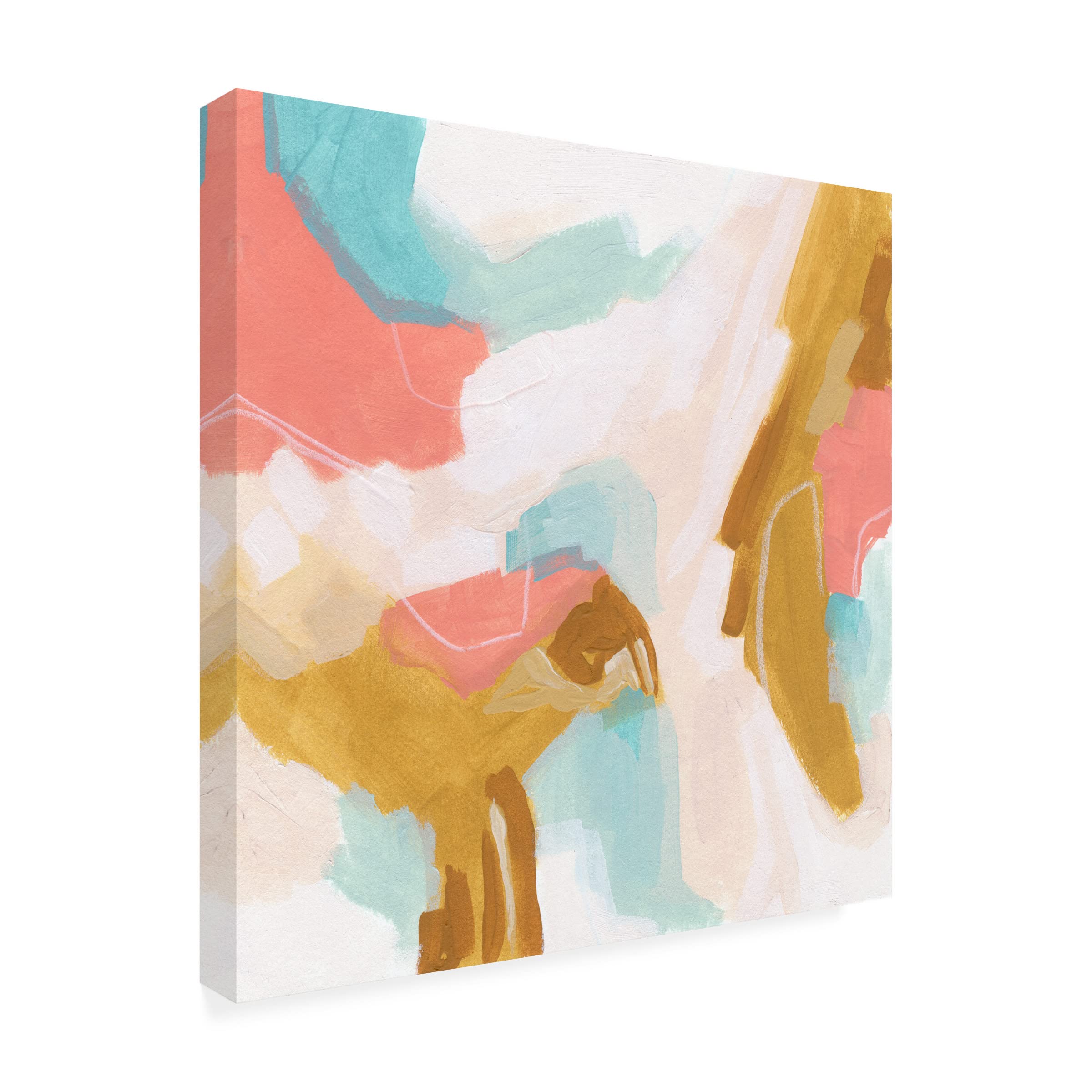 Trademark Fine Art 'Flight Path I' Canvas Art by June Erica Vess - Modern Abstract Wall Decor for Living Room, Bedroom & Office