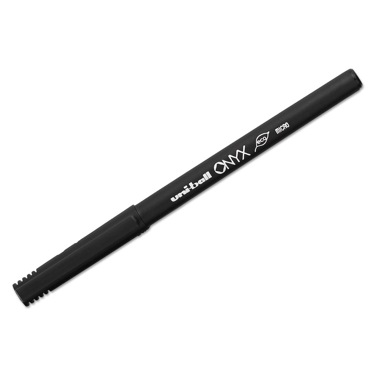Uniball Onyx Rollerball Stick Pen 12-Pack, 0.5mm Micro Blue Gel Ink Pens - Smooth Writing Fine Point Office & School Supplies for Note Taking, Journaling & Everyday Use