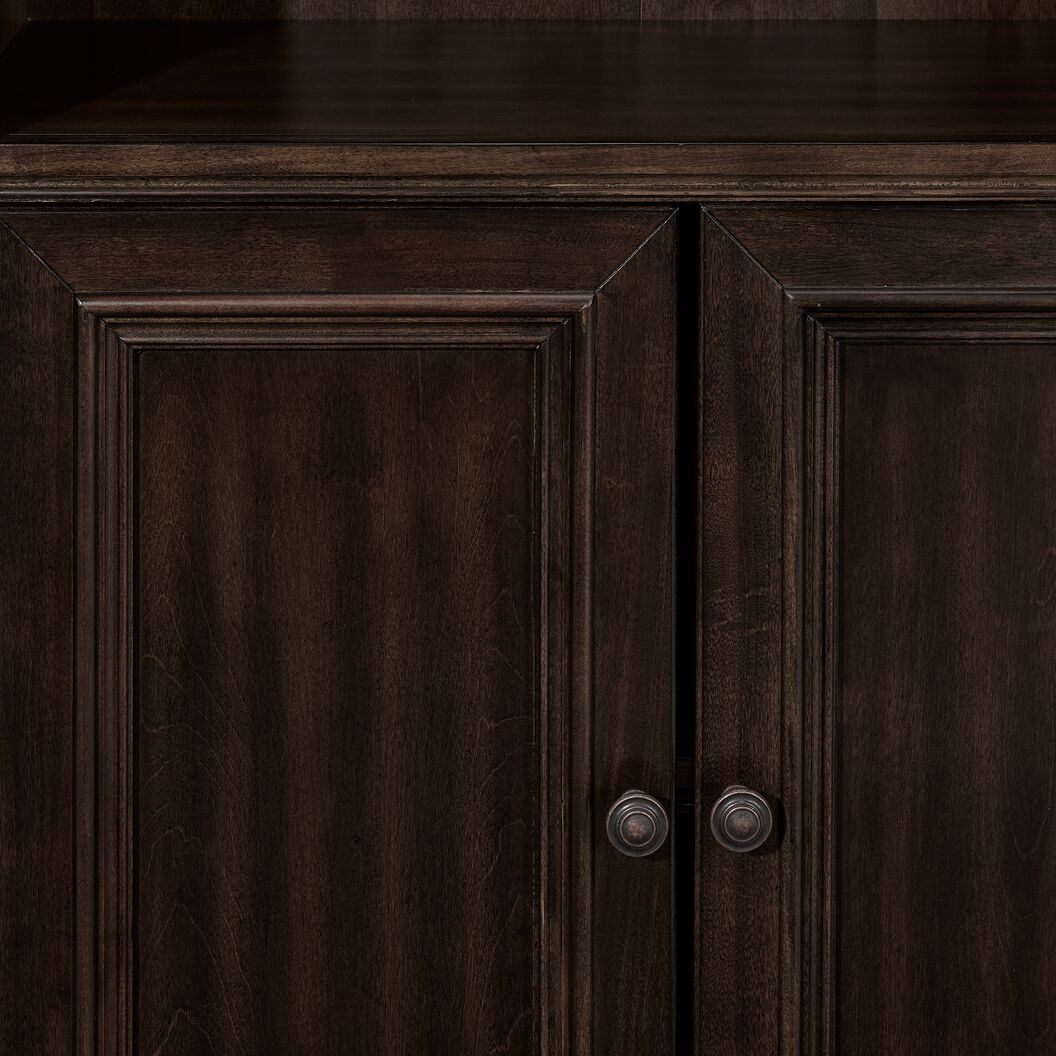 Palomar 2 Door Bookcase in Tuscany Brown - Stylish Wooden Bookshelf for Living Room, Office & Home Library Storage