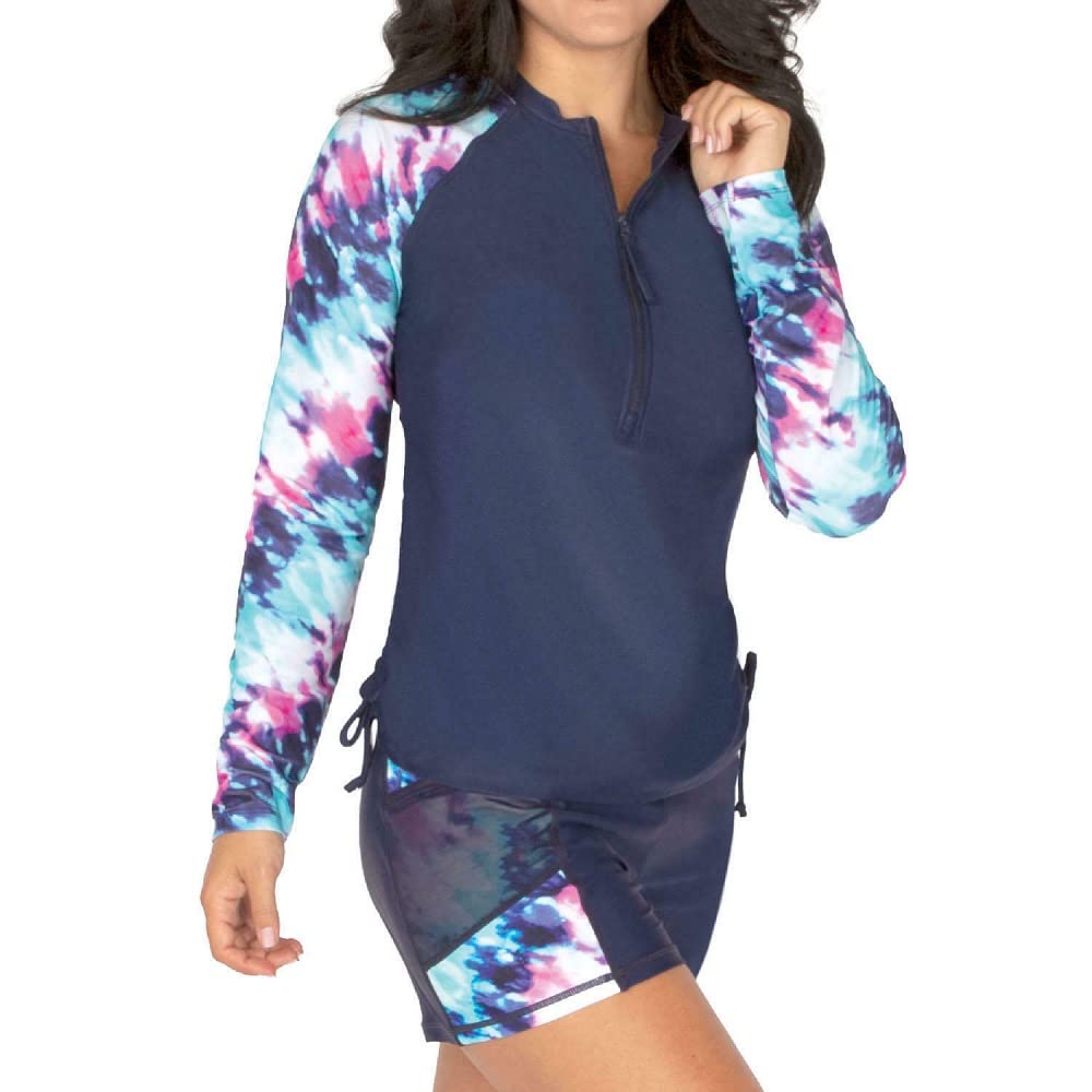 Free Country Women's UPF 50+ Sun Protection Long Sleeve Shirt - Lightweight, Breathable & Quick-Dry for Hiking, Beach & Outdoor Activities